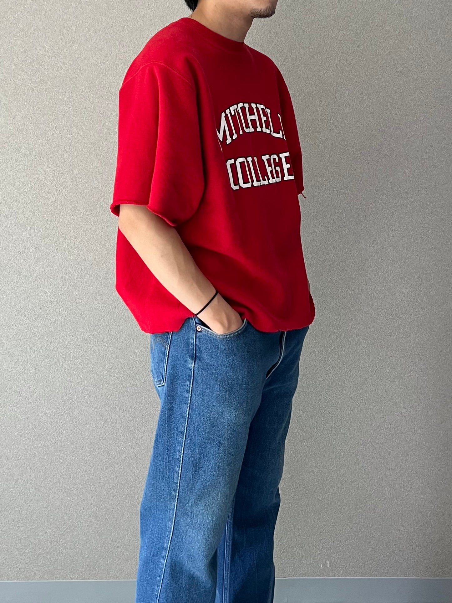 90's Champion REVERSE WEAVE cutoff sweater "Made in USA"