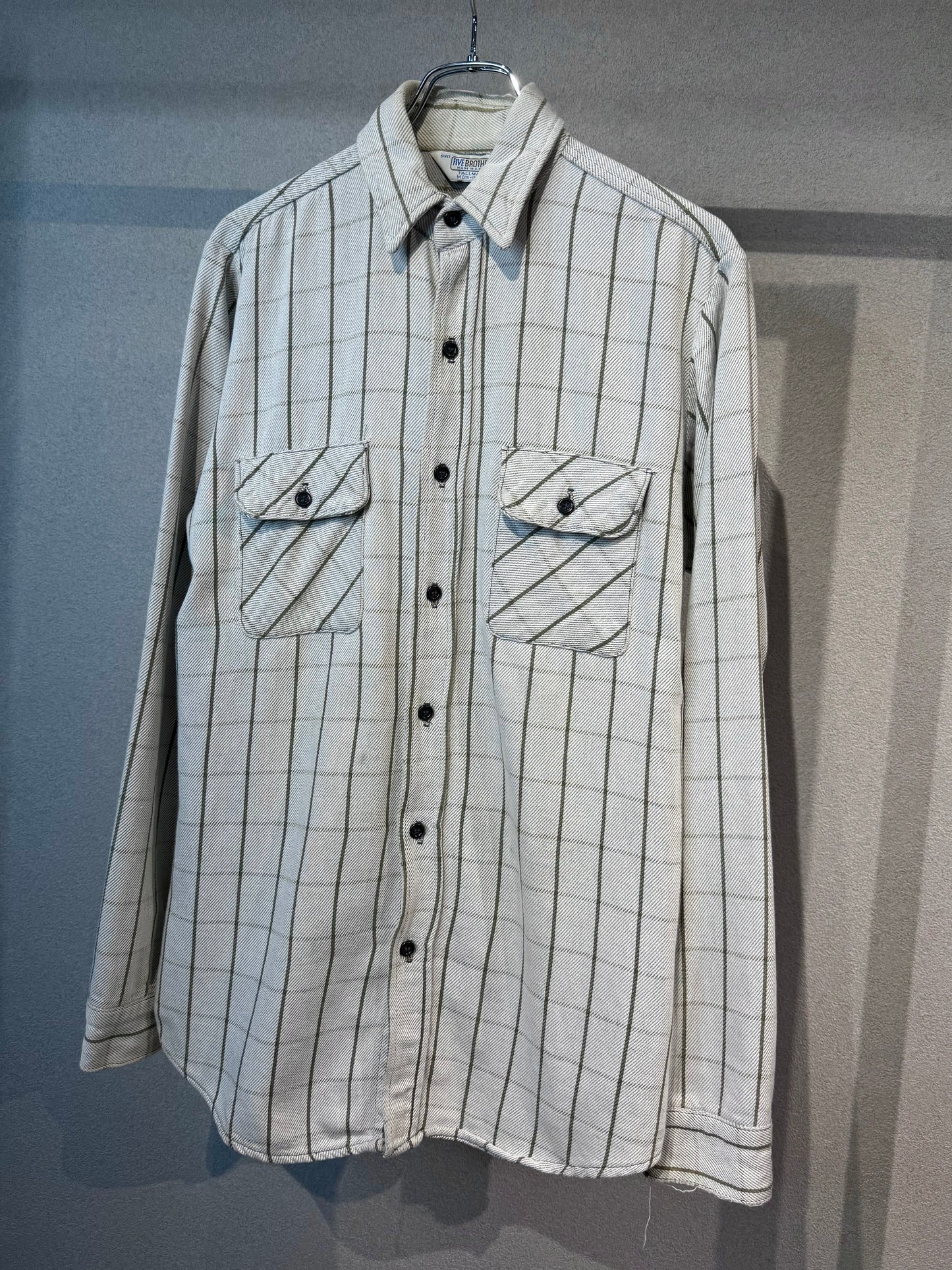 70's〜 FIVE BROTHER flannel shirt "Made in USA"