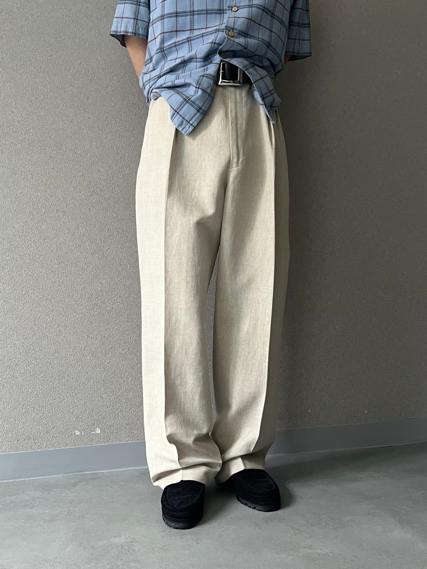 90's Polo Ralph Lauren linen×cotton slacks