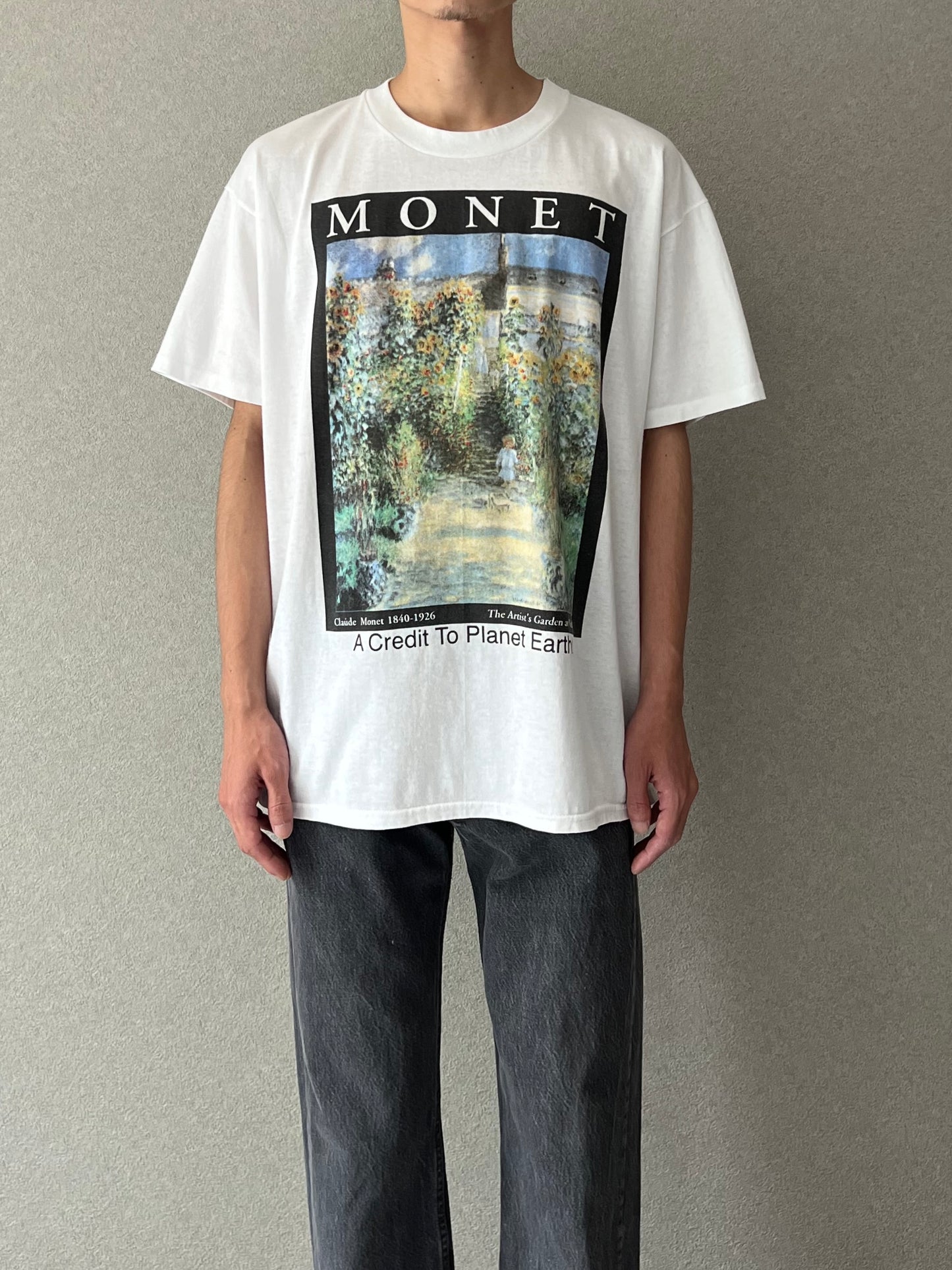 90's〜 CLAUDE MONET art t-shirt