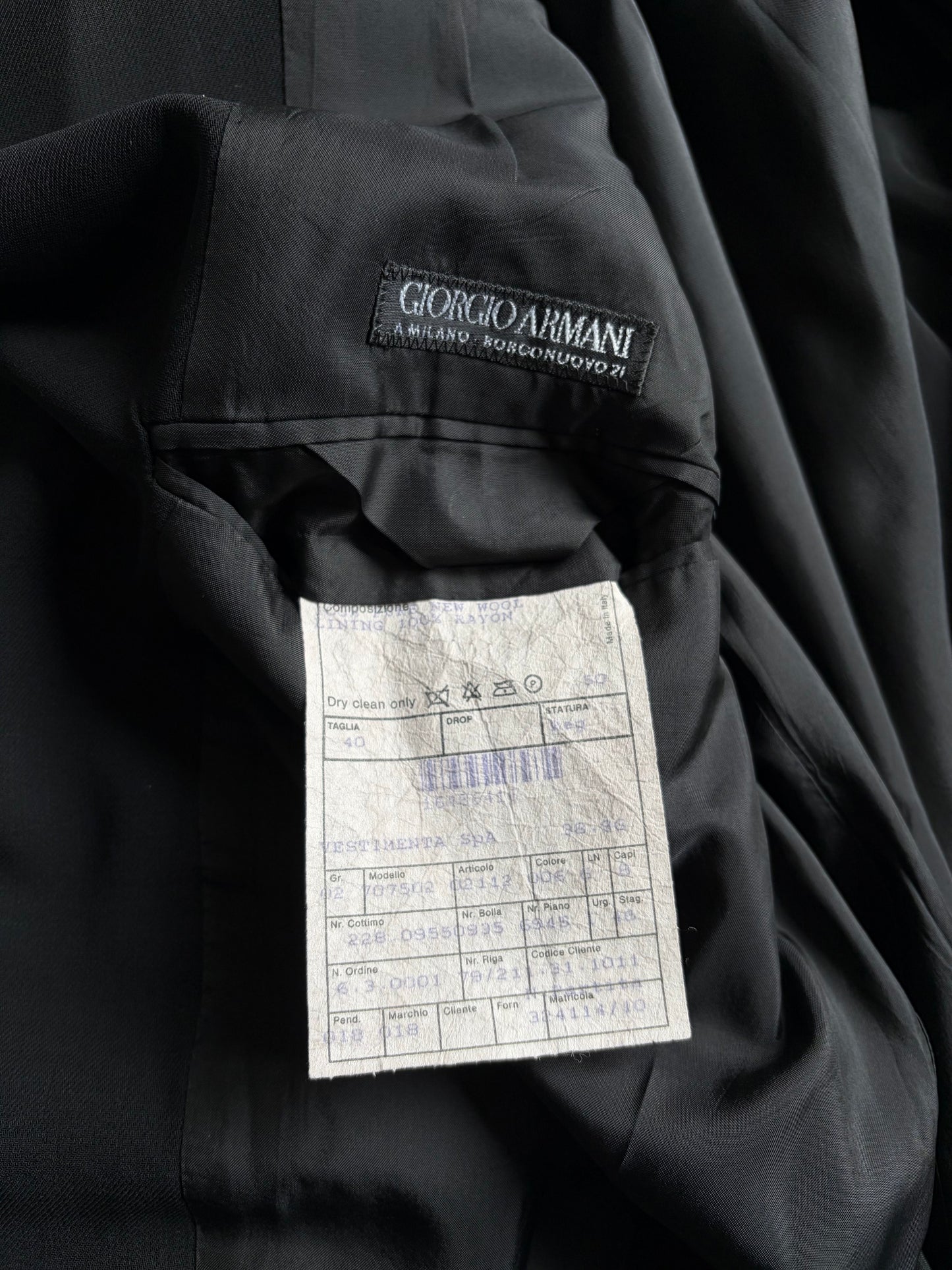 80's GIORGIO ARMANI tailored jacket "Made in ITALY"