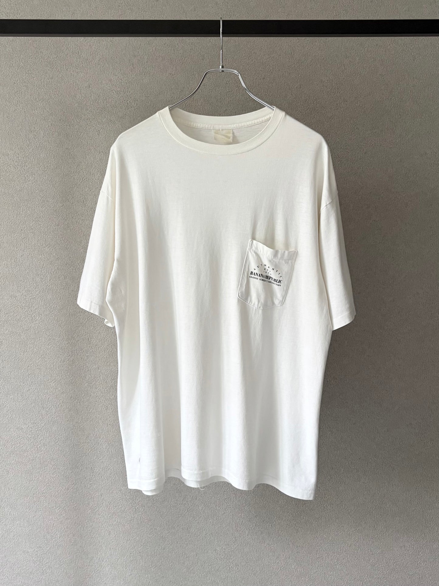 80's〜 BANANA REPUBLIC print t-shirt