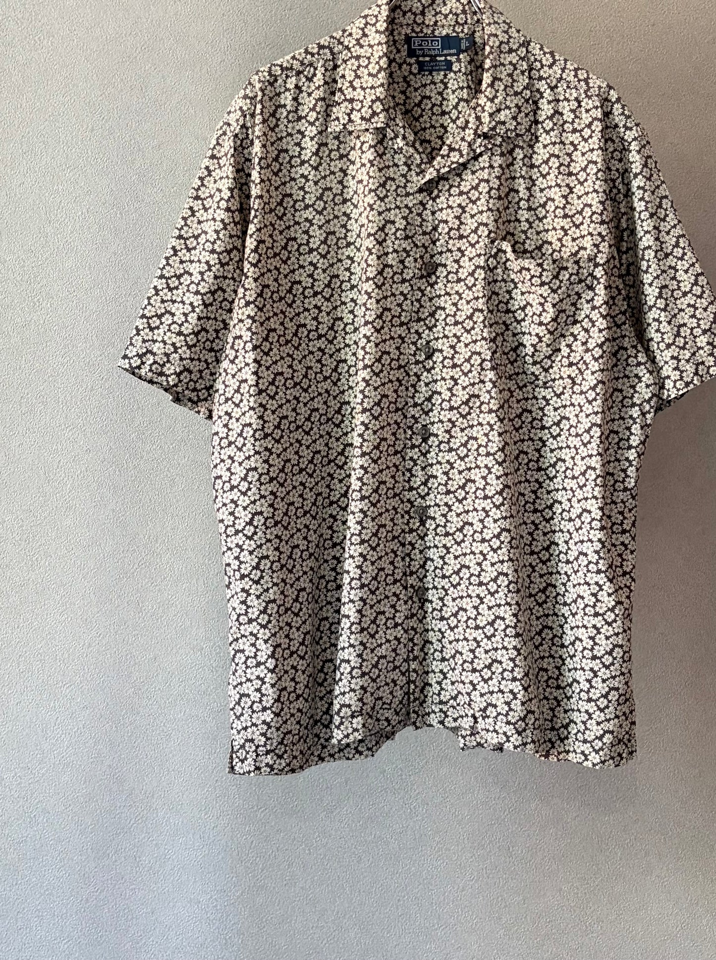 90's Polo Ralph Lauren open collar shirt "CLAYTON"