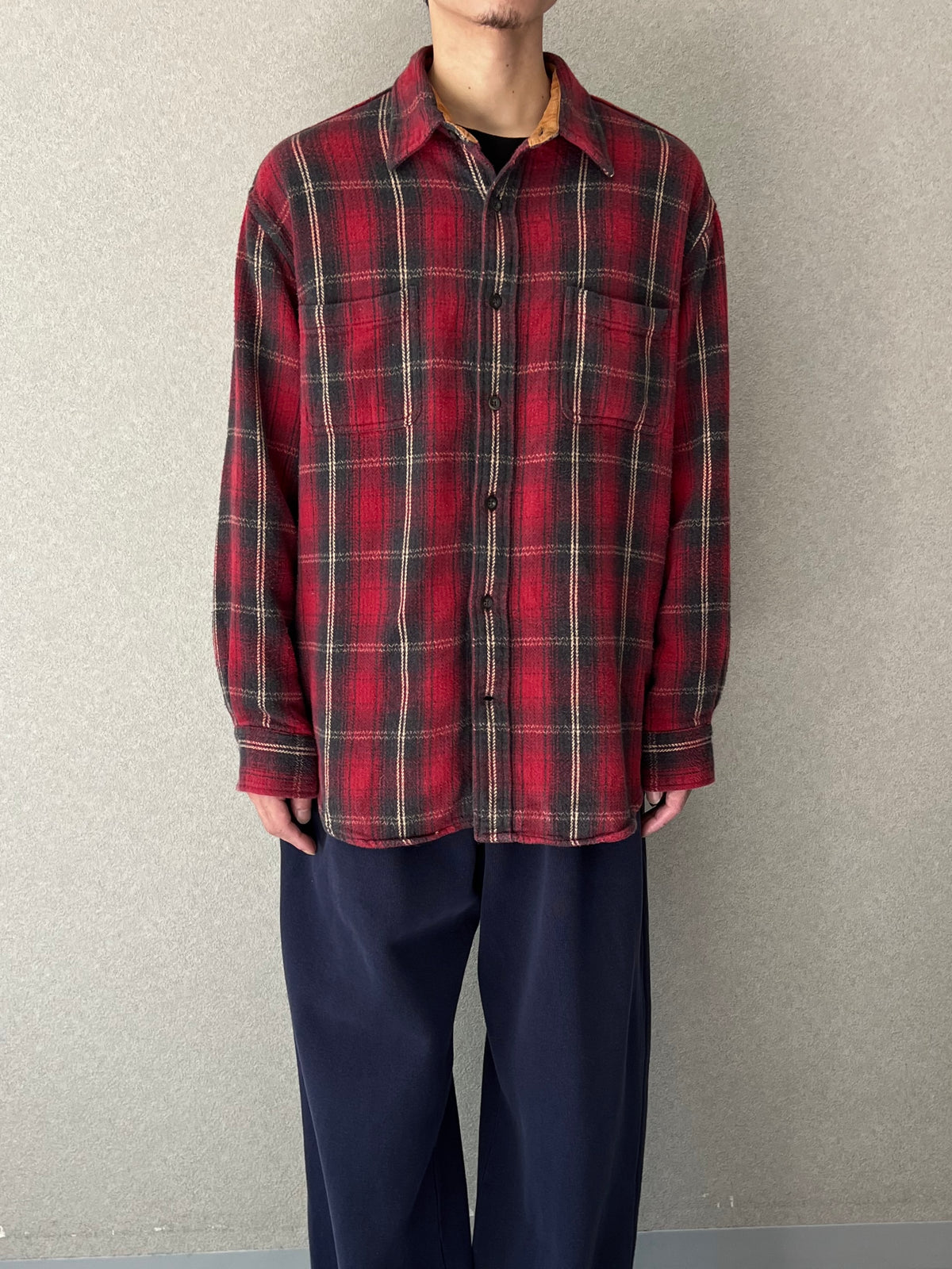 00's ST.JOHN'S BAY flannel shirt