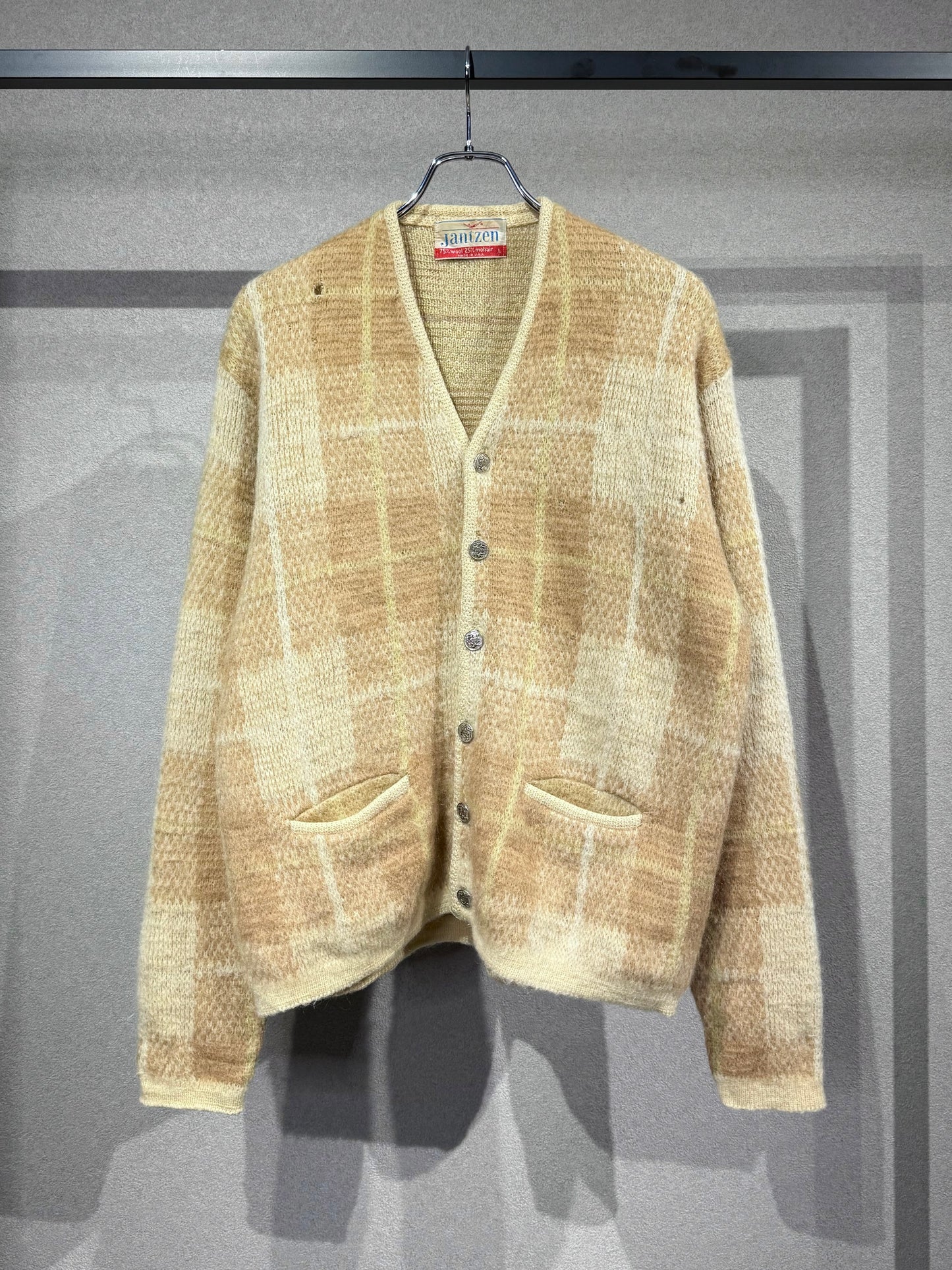 60's Jantzen mohair cardigan "Made in USA"