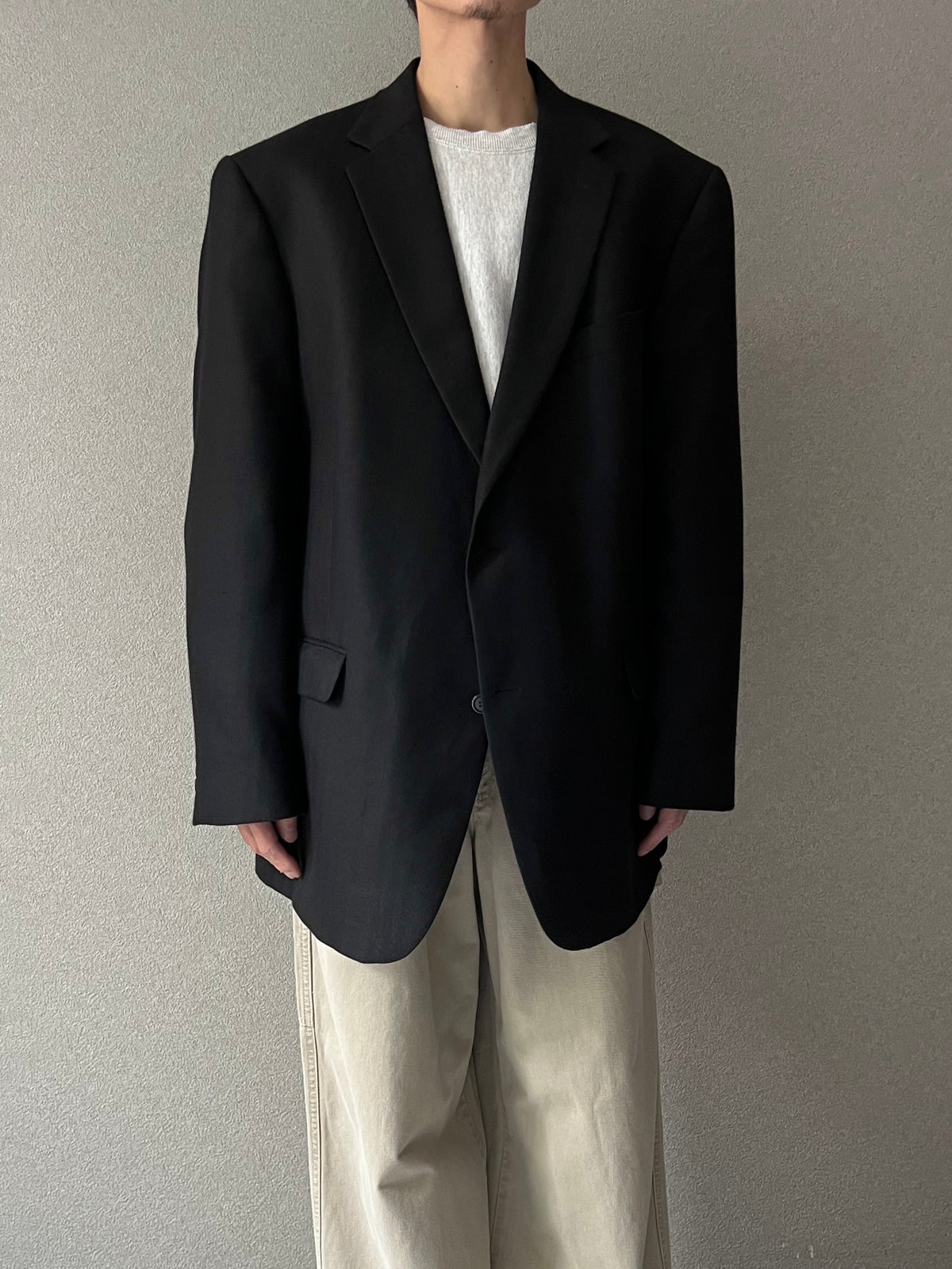 90's Hart Schaffner&Marx × Loro Piana cashmere tailored jacket "Made in USA"