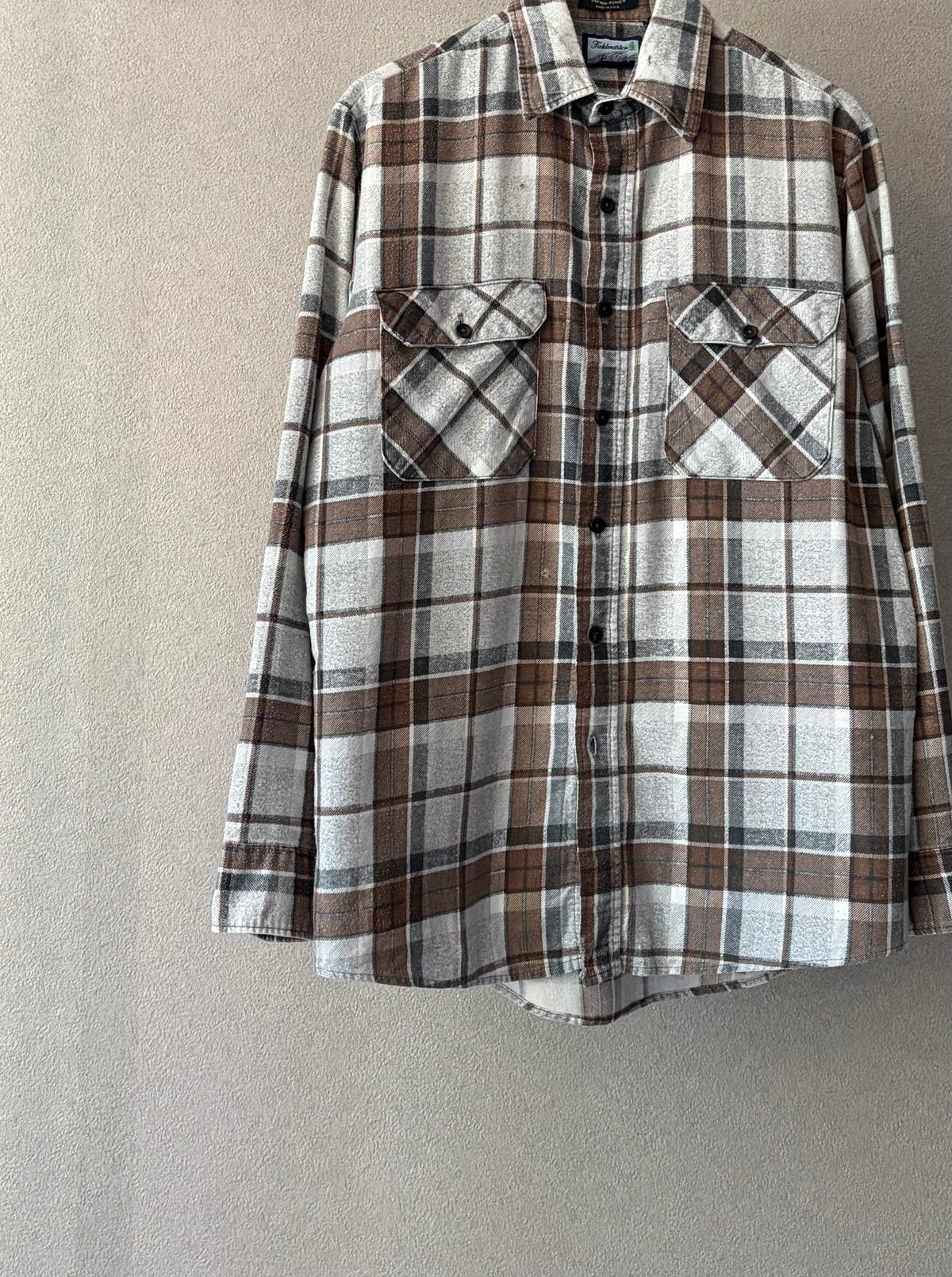 80's Fieldmaster print flannel shirt "Made in USA"