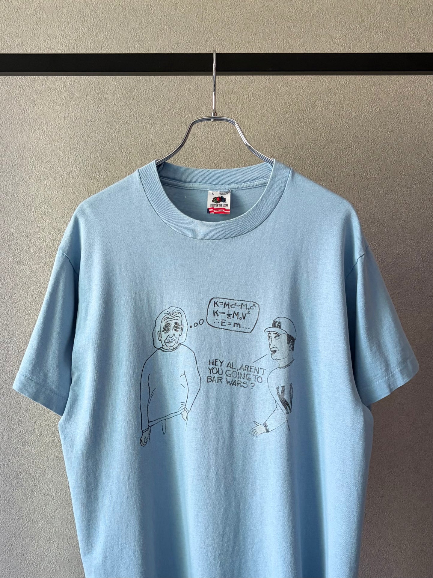 90's UNKNOWN print t-shirt "Made in  USA"