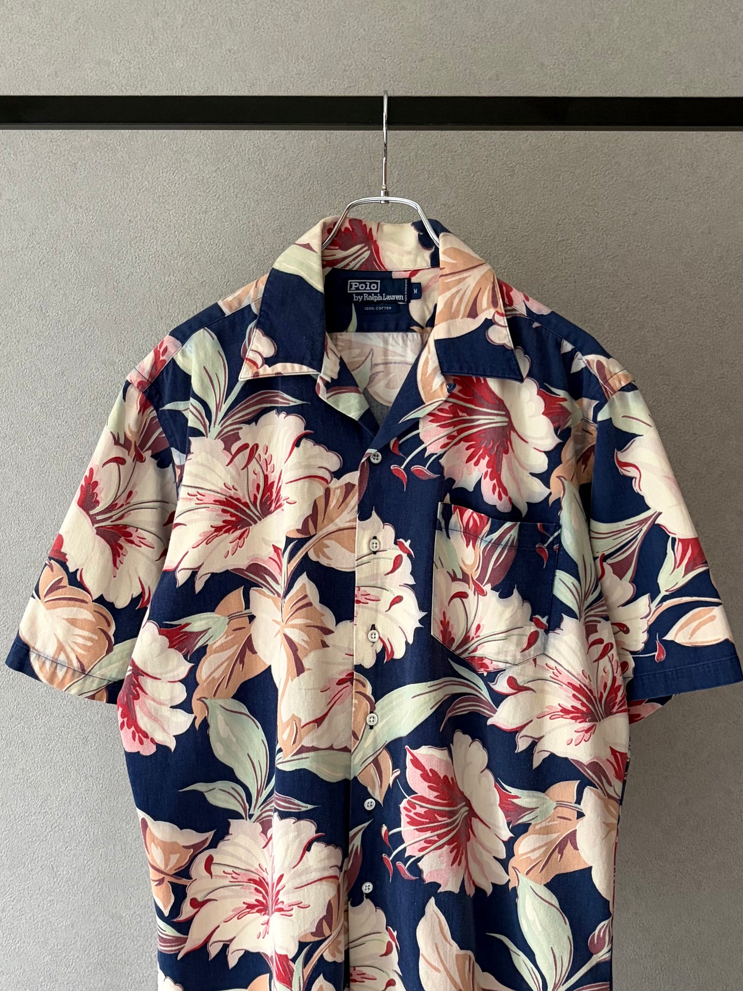 80's〜 Polo Ralph Lauren open collar shirt