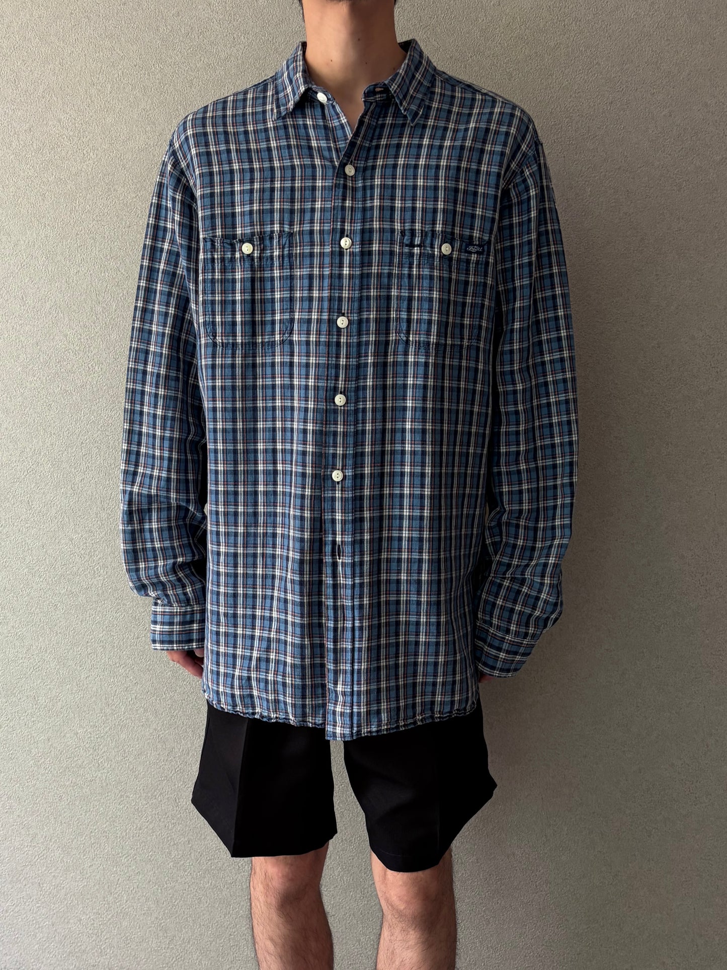 00's Polo Ralph Lauren linen work shirt