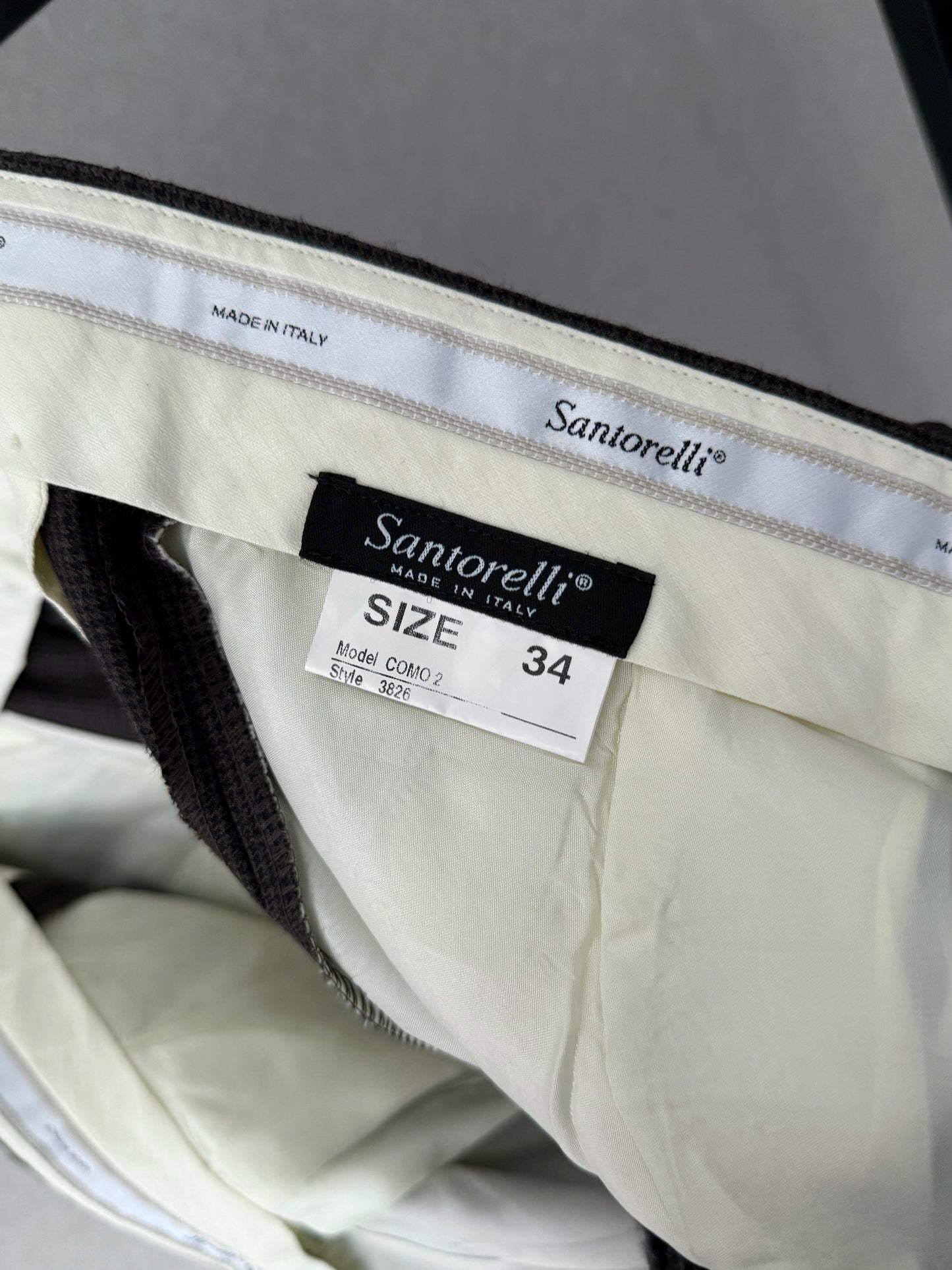 00's Santorelli wool flannel slacks "Made in ITALY"