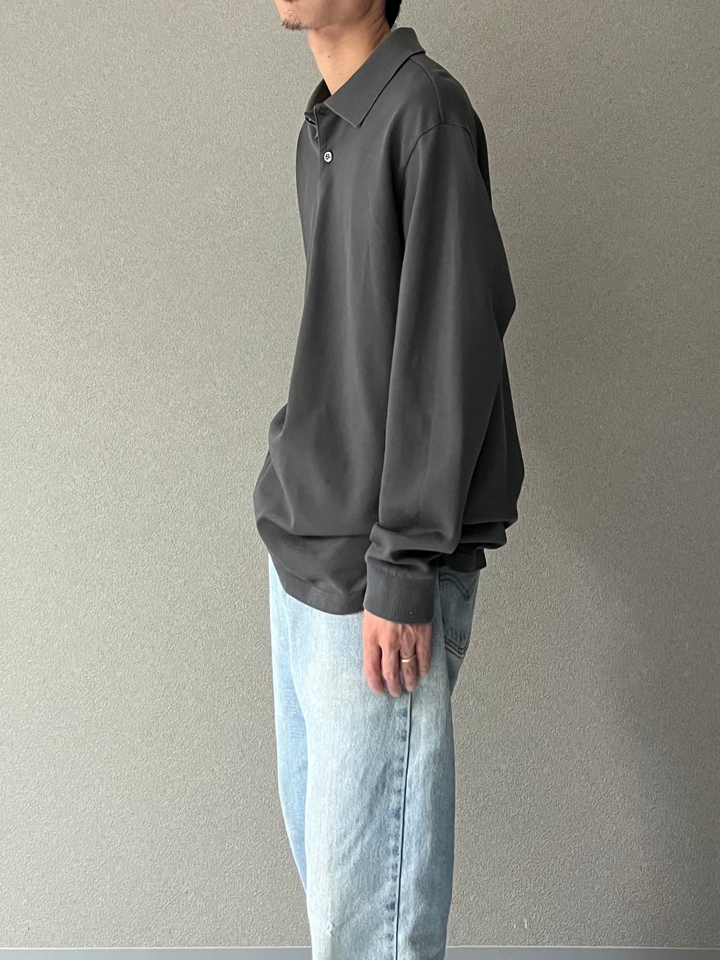 00's Neiman Marcus L/S polo shirt "Made in ITALY"