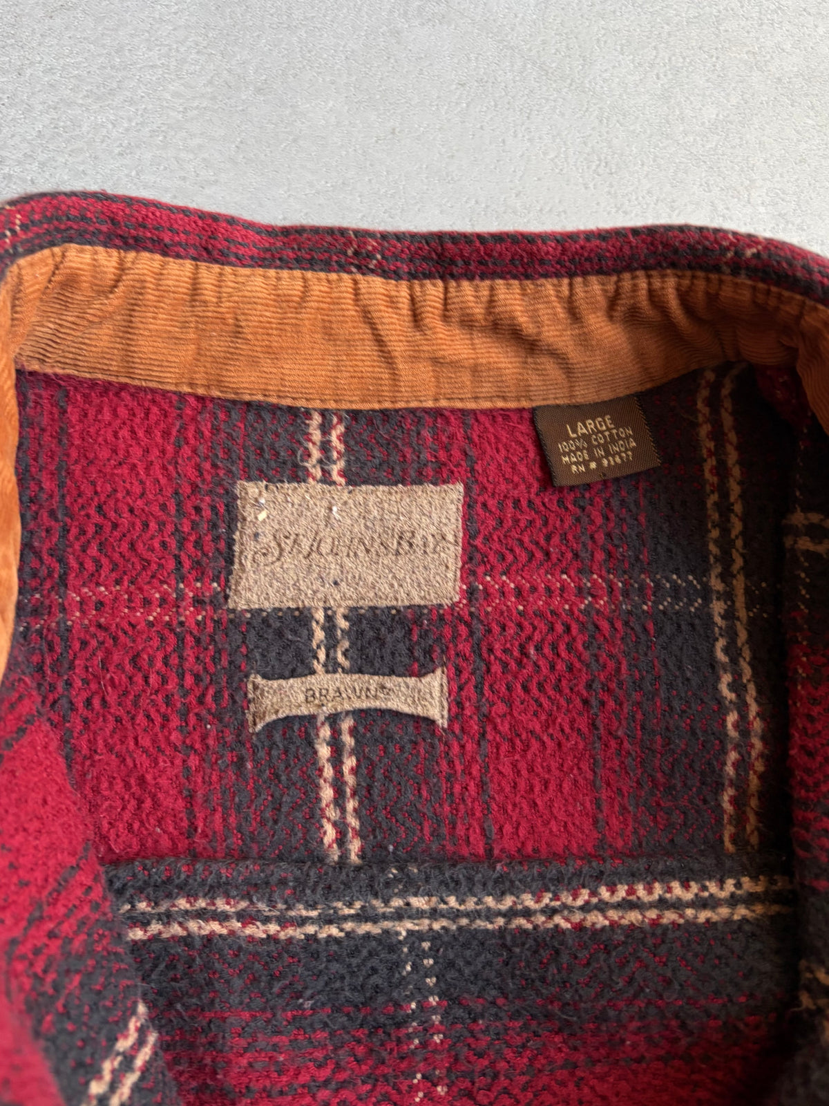 00's ST.JOHN'S BAY flannel shirt
