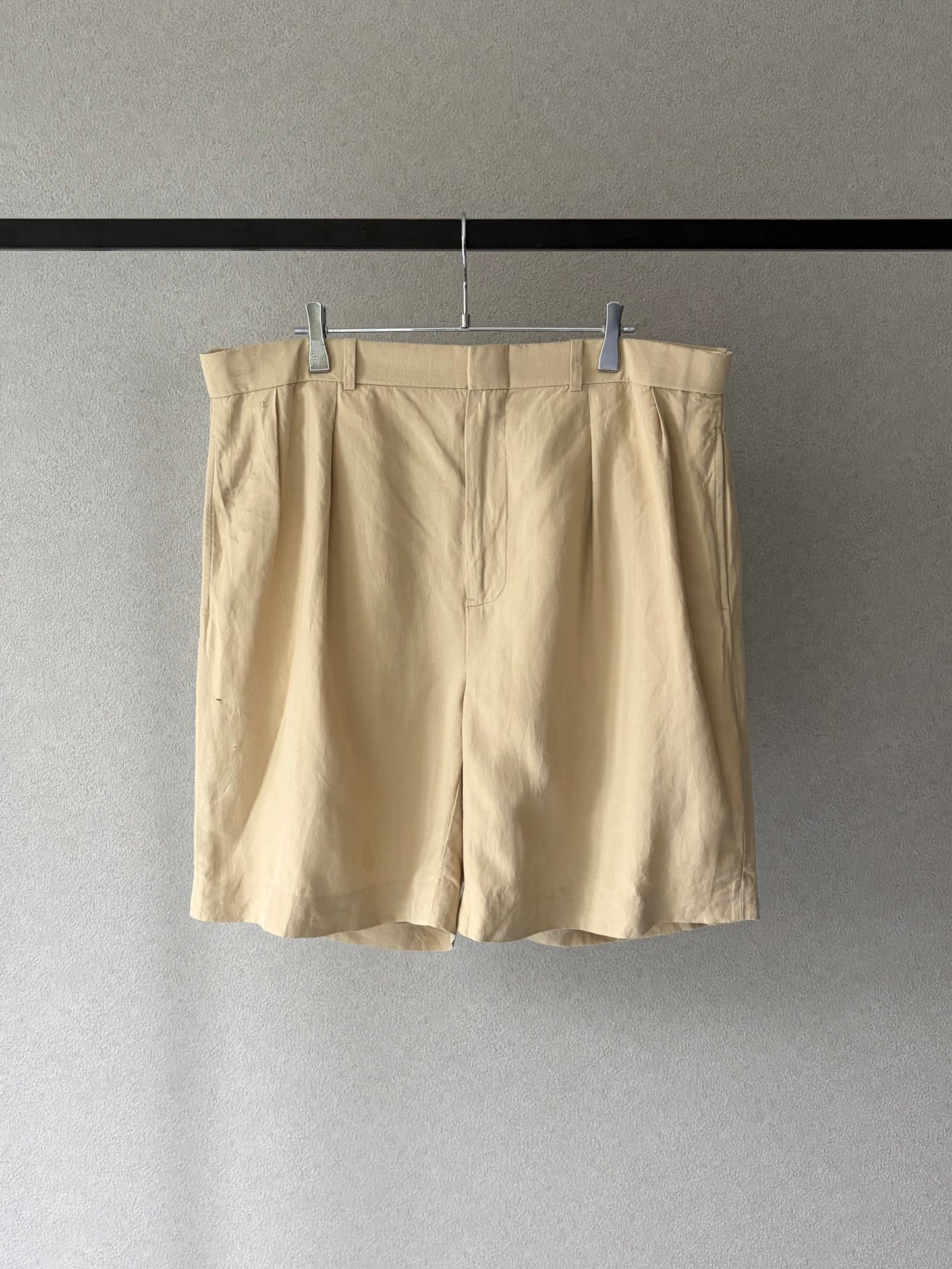 90's Polo Ralph Laure linen×silk shorts