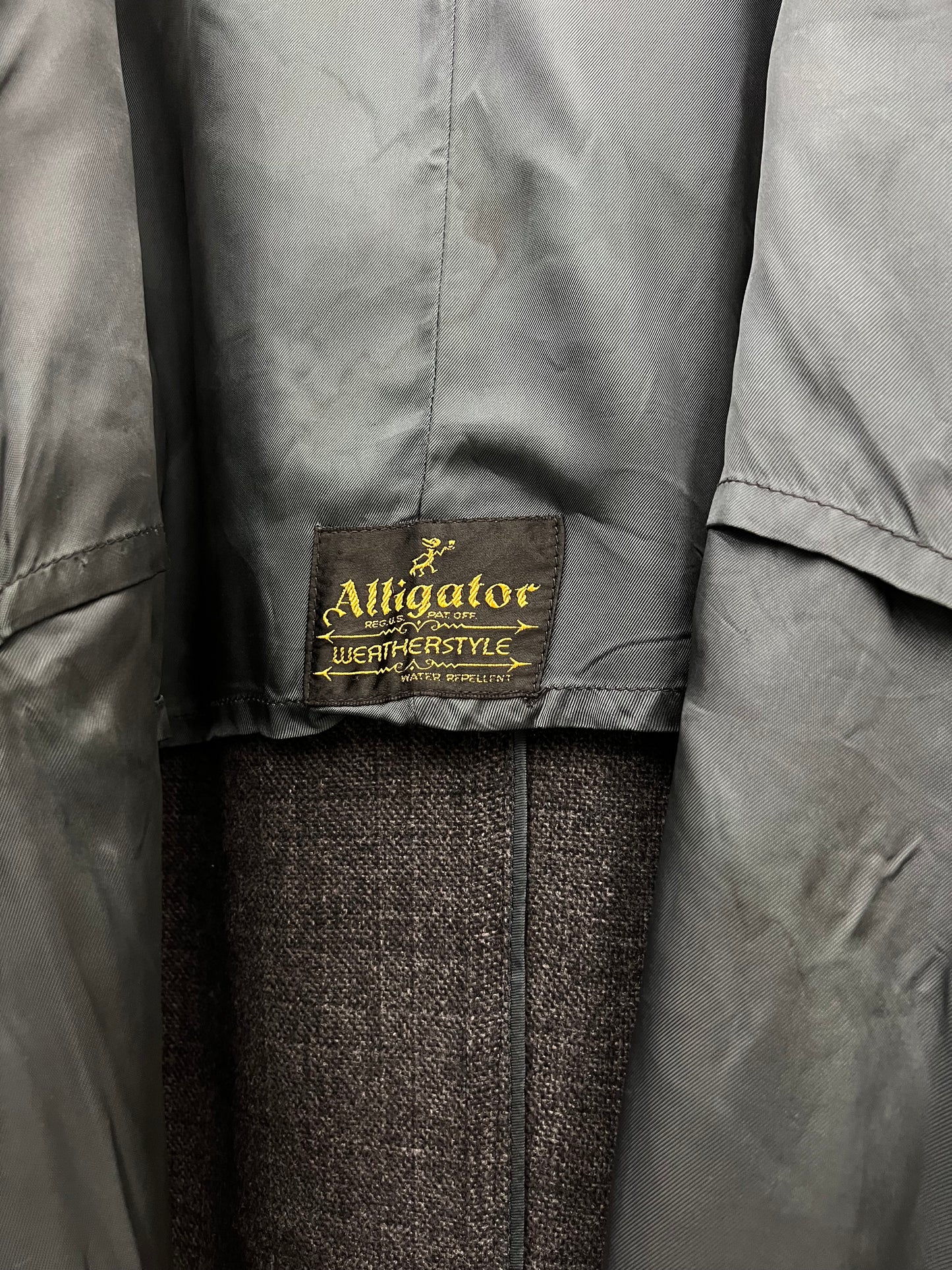 60's Alligator wool balmacaan coat