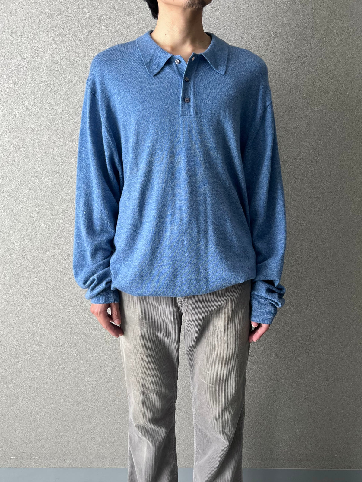 00's JOS.A.BANK knit polo shirt