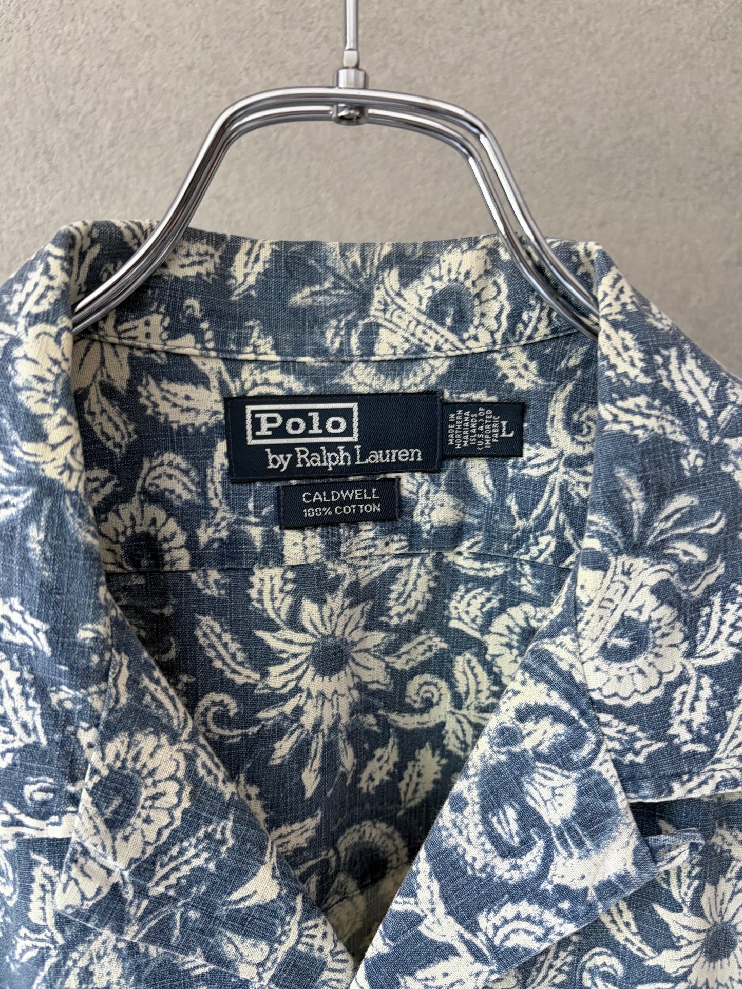 90's Polo Ralph Lauren open collar shirt "CALDWELL"