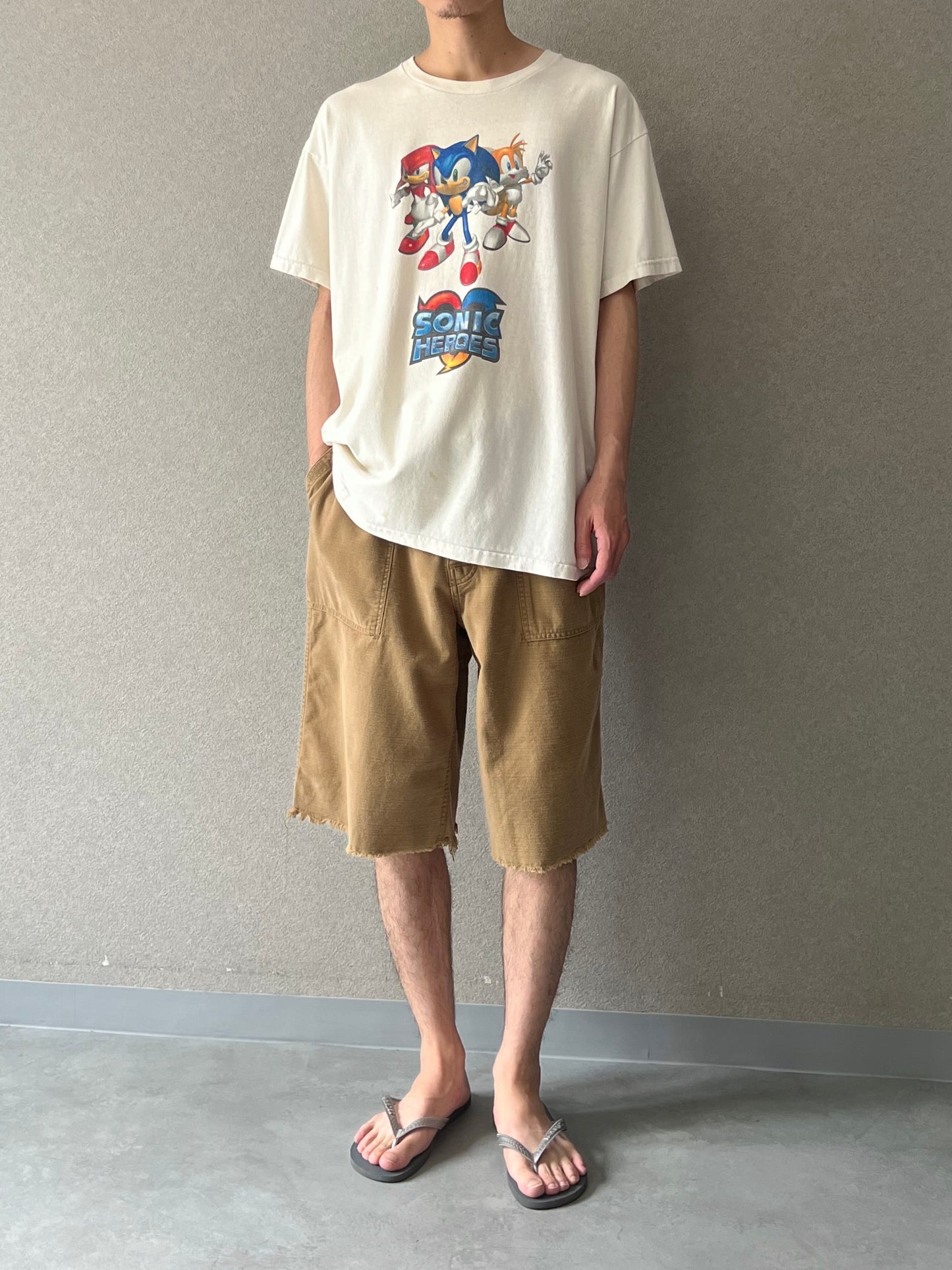 00's SONIC HEROES print t-shirt