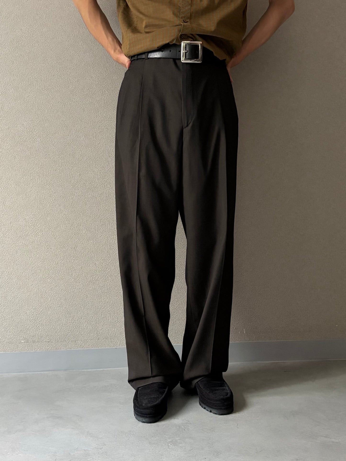 80's〜 Zanella wool slacks "Made in ITALY"