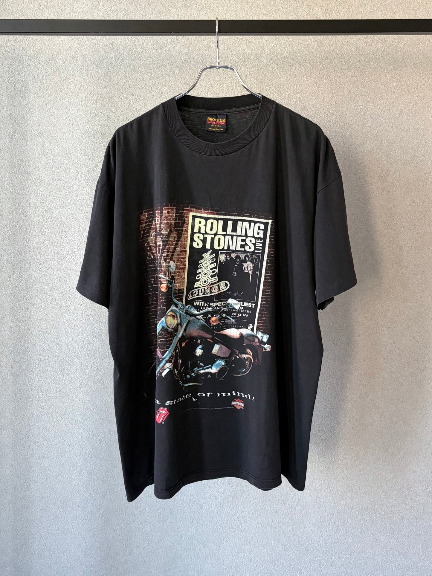 90's The Rolling Stones × Harley-Davidson t-shirt "Made in USA"