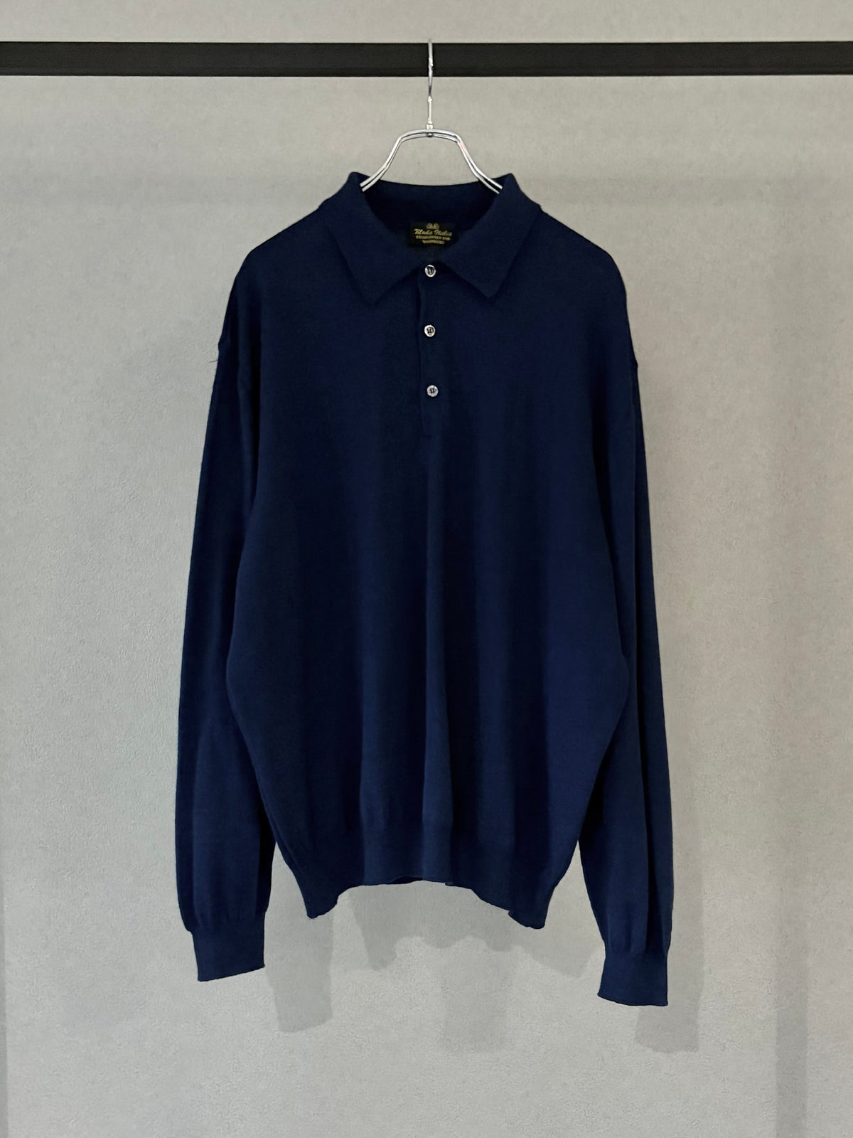 90's Moda Italia knit polo shirt "Made in ITALY"