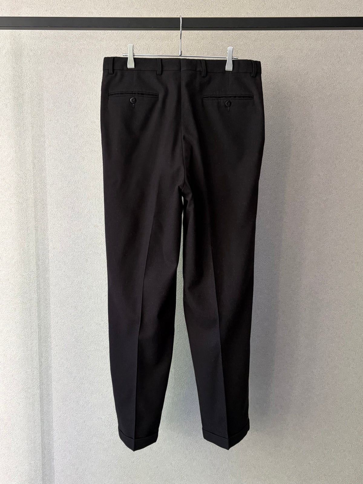 90's UNKNOWN wool flannel slacks "Made in ITALY"