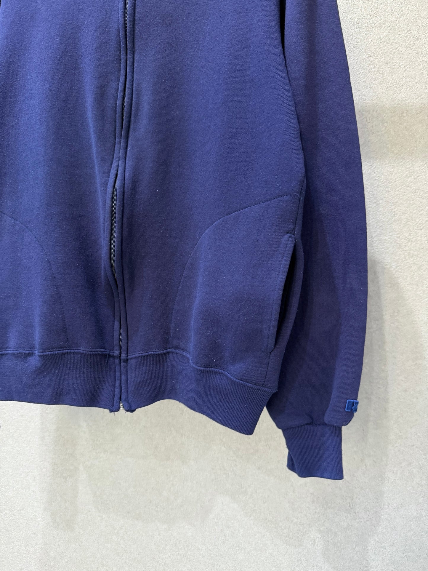 80's RUSSELL zip up sweater "Made in USA"