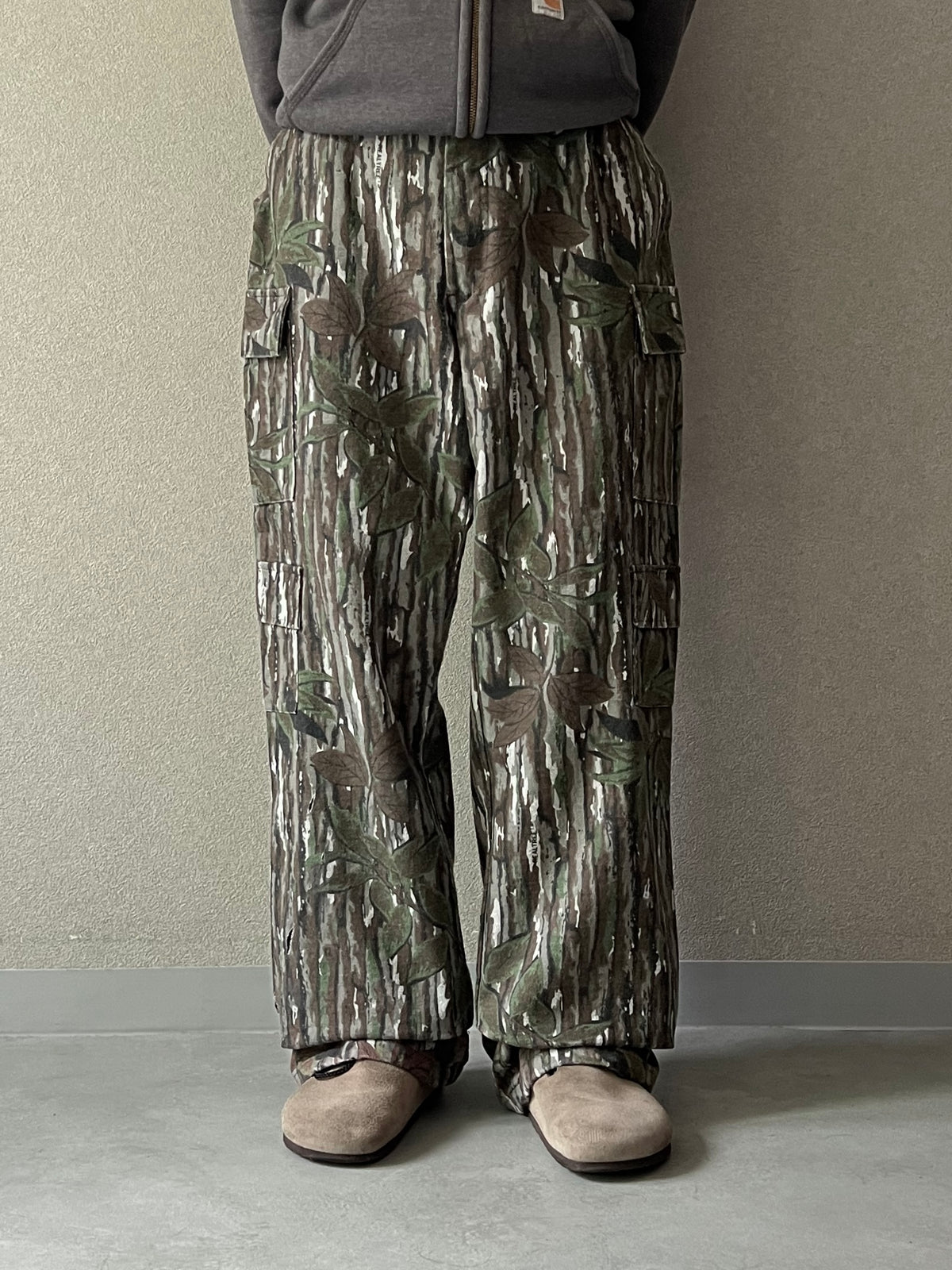 90's RED HEAD flannel cargo pants "Made in USA"