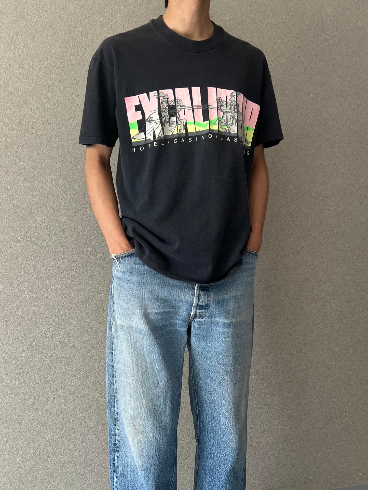 80's EXCALIBUR HOTEL corporate t-shirt "Made in USA"