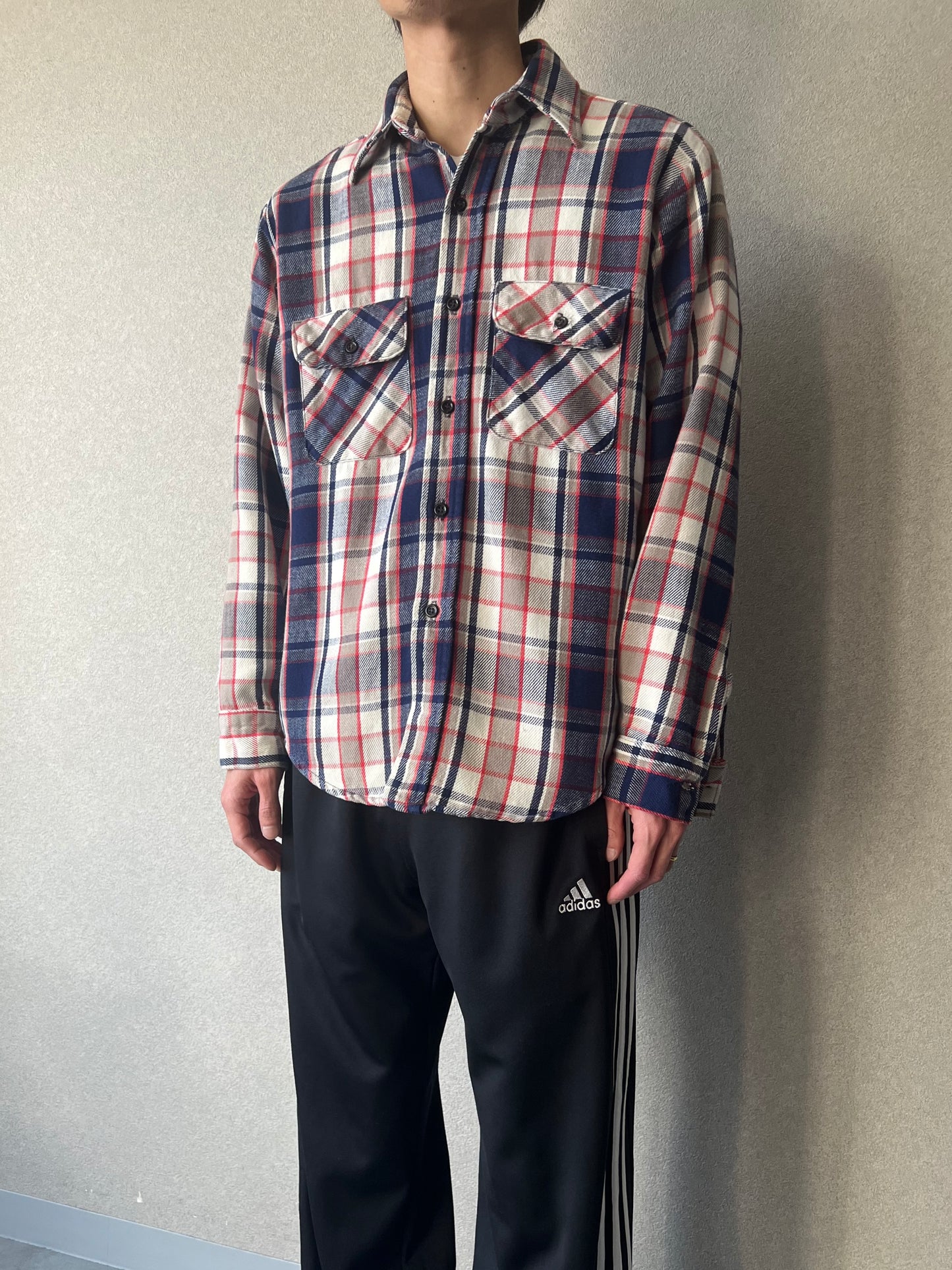 80's FIVE BROTHER flannel shirt "Made in USA"