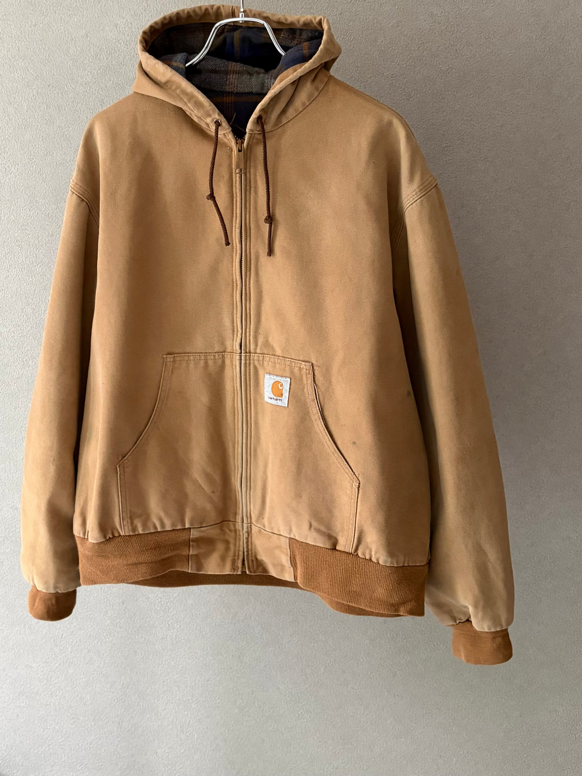 80's carhartt flannel lining work jacket "Made in USA"
