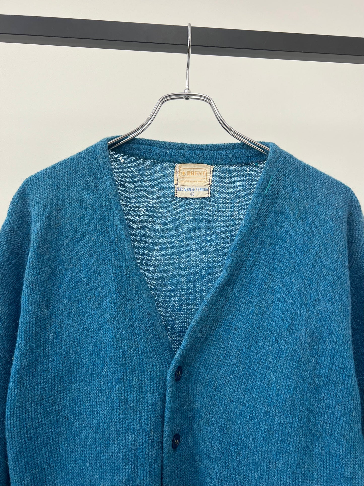 60's BRENT alpaca knit cardigan