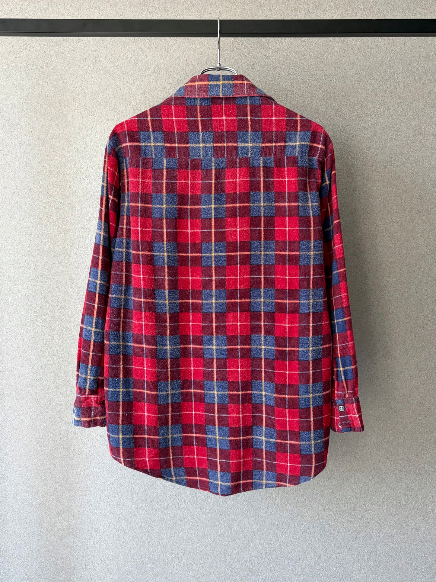70's VINTAGE print flannel shirt