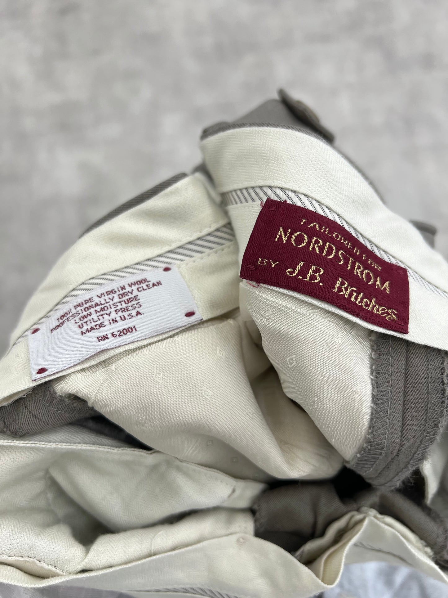 90's NORDSTROM by J.B.Britches wool slacks "Made in USA"