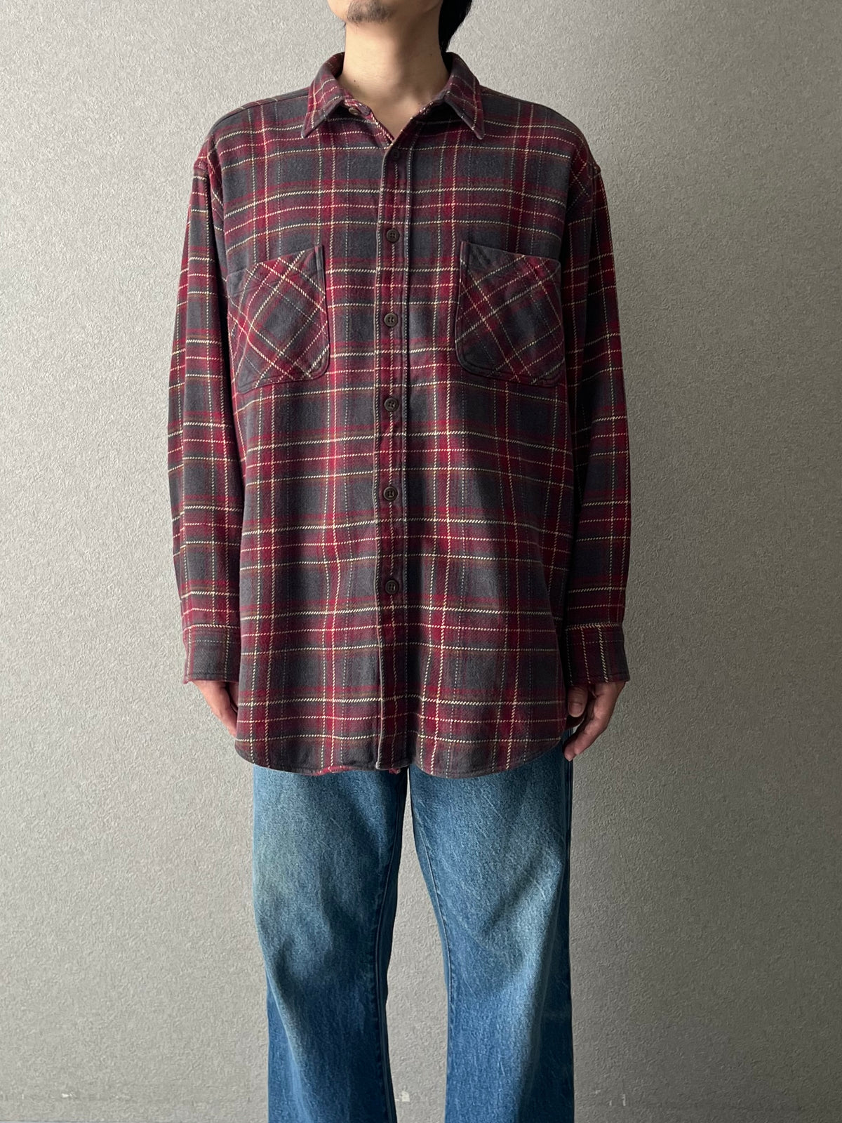 00's ST.JOHN'S BAY flannel shirt