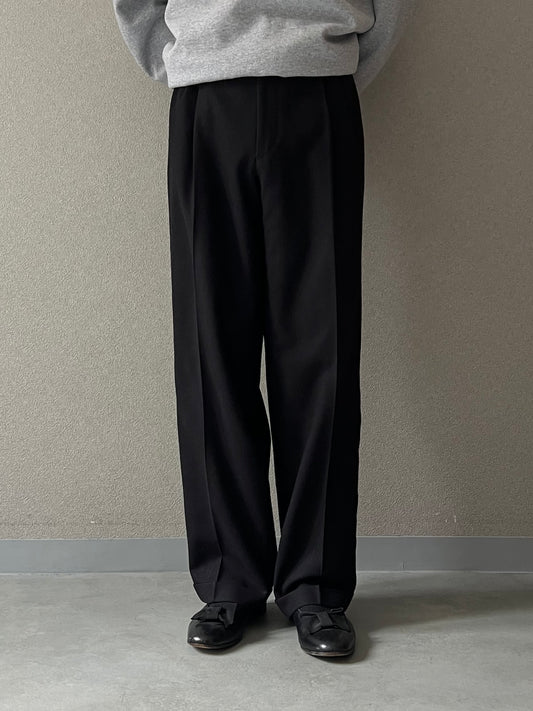 90's UNKNOWN wool flannel slacks "Made in ITALY"