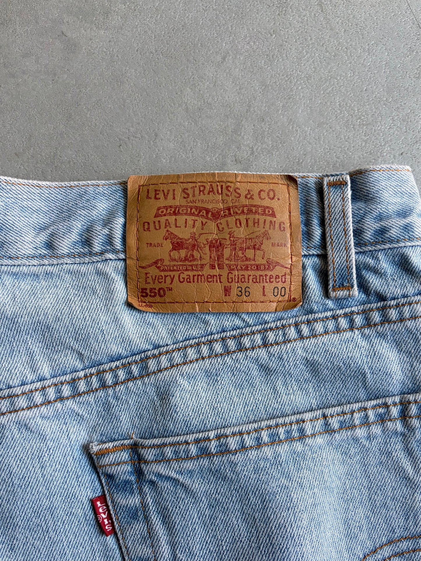 00's Levi’s 550 denim shorts "Made in MEXICO"