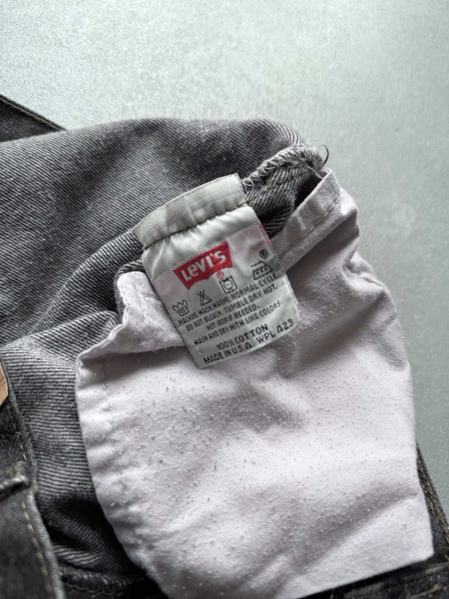 90's Levi's 501 yarn dyed denim pants "Made in USA"