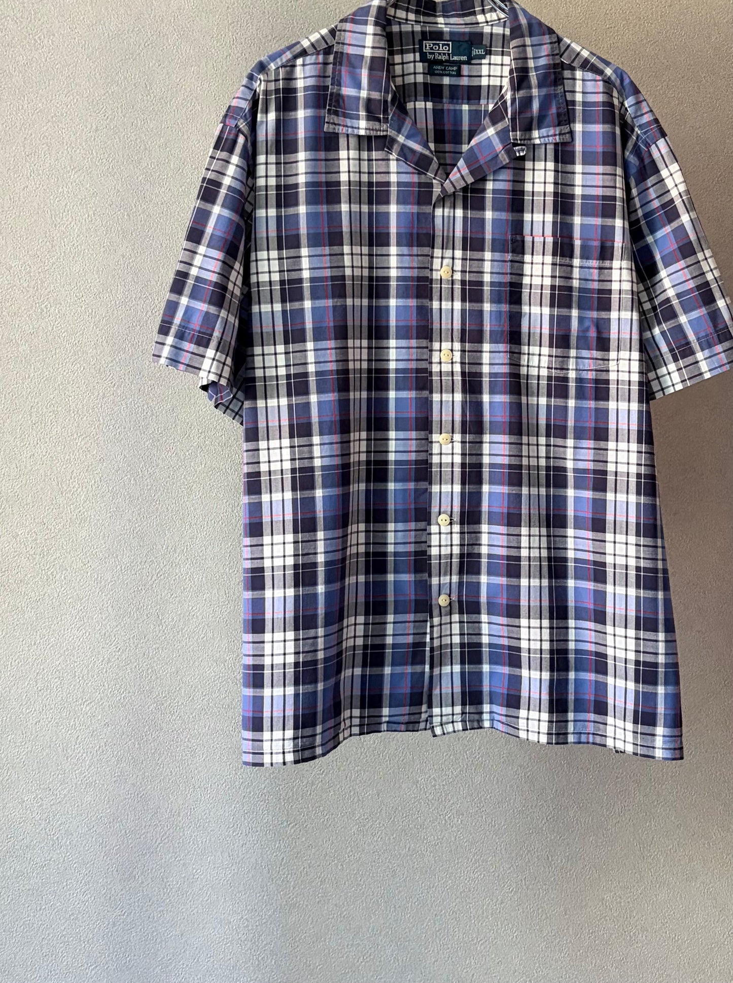 90's Polo Ralph Lauren open collar shirt "ANDY CAMP"