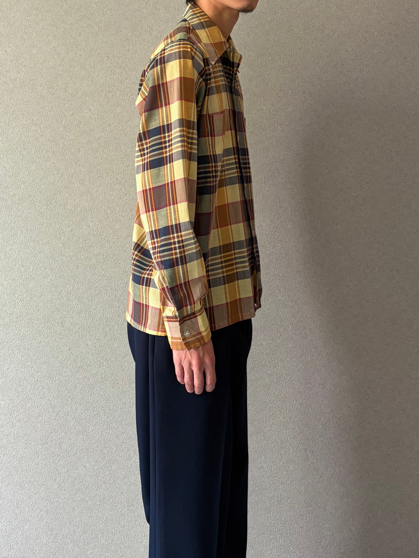70's B.V.D open collar shirt