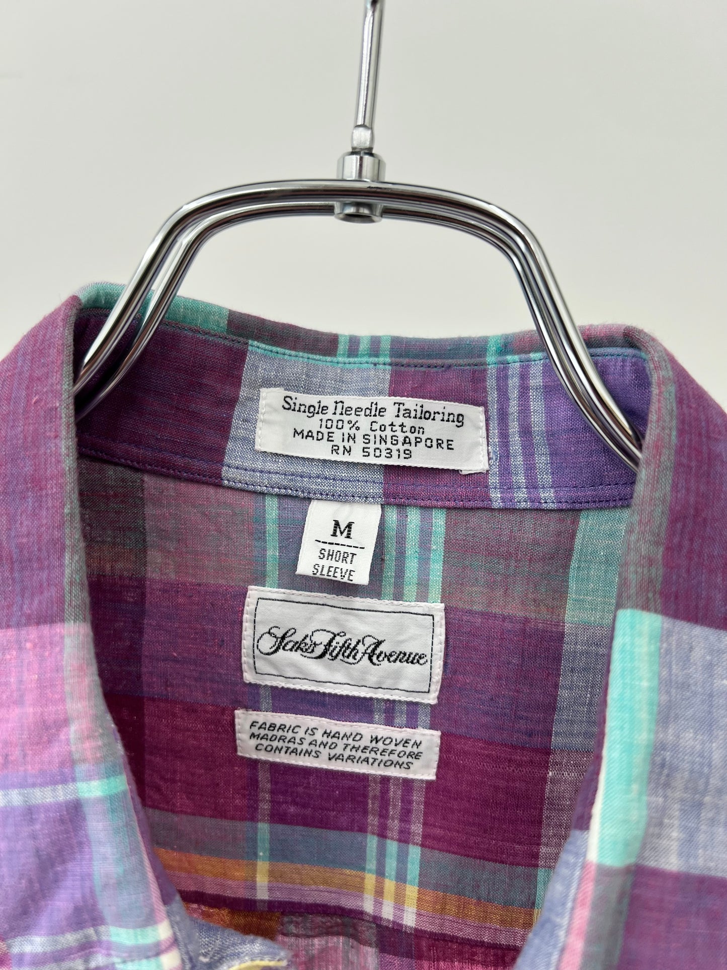80's Saks Fifth Avenue S/S shirt
