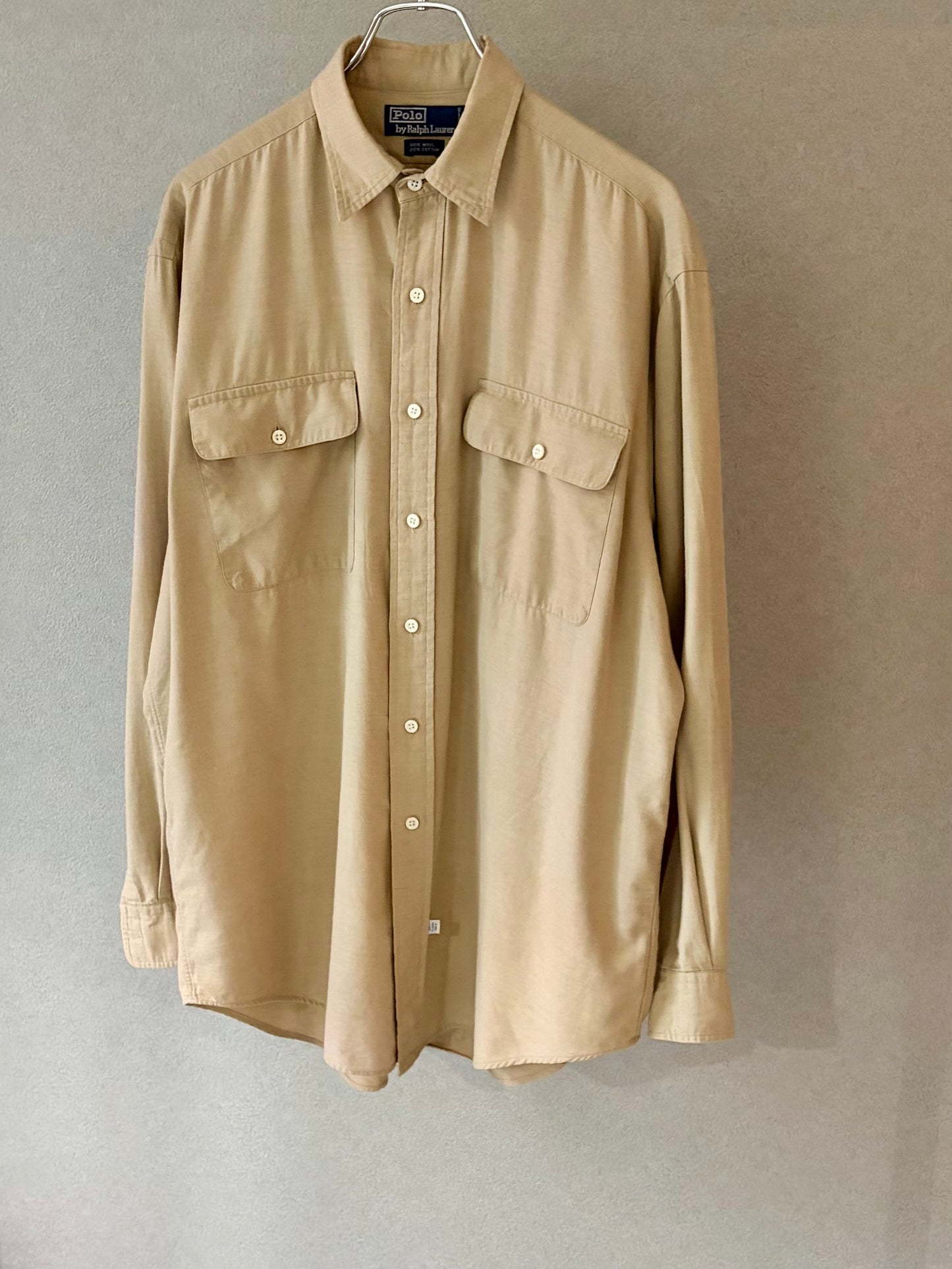 80's〜 Polo Ralph Lauren wool × cotton shirt