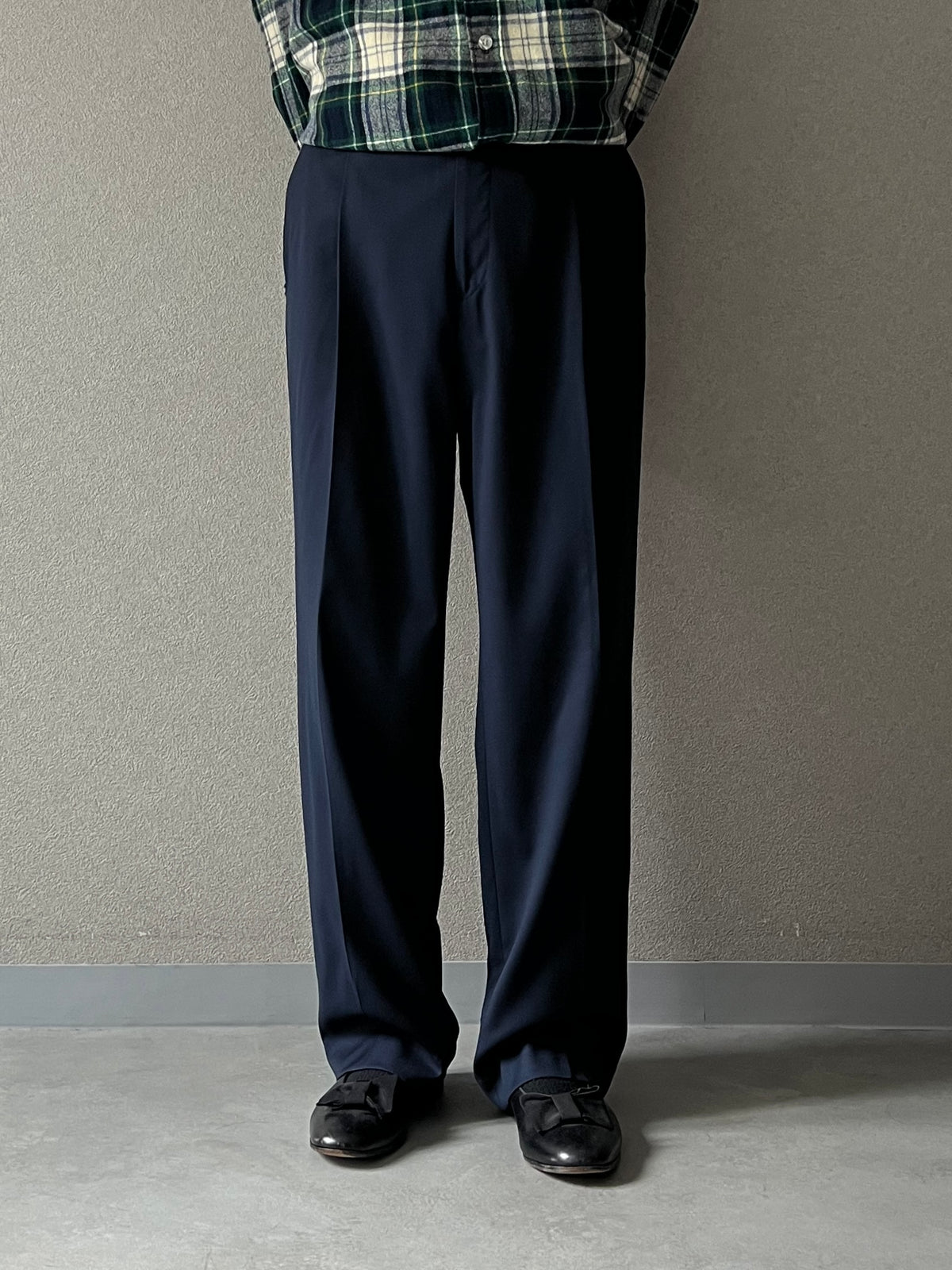 00's DANIEL CREMIEUX × Loro Piana wool slacks