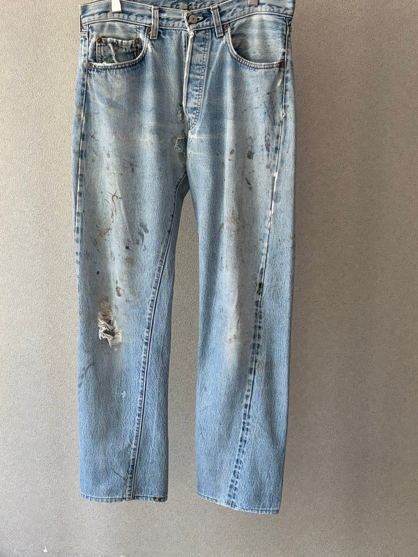 80's Levi's 501 denim pants "RED LINE”