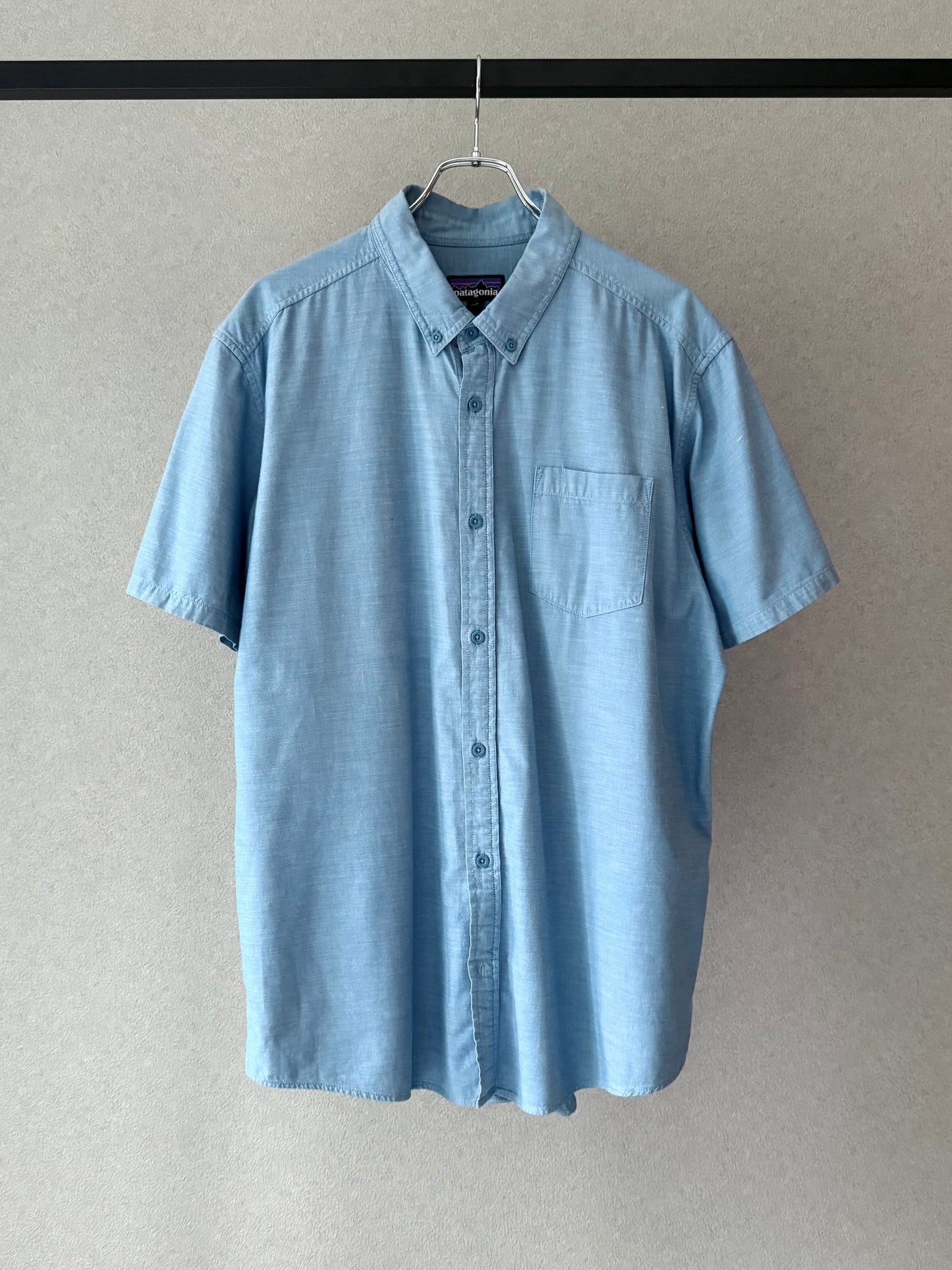 00's patagonia S/S chambray shirt