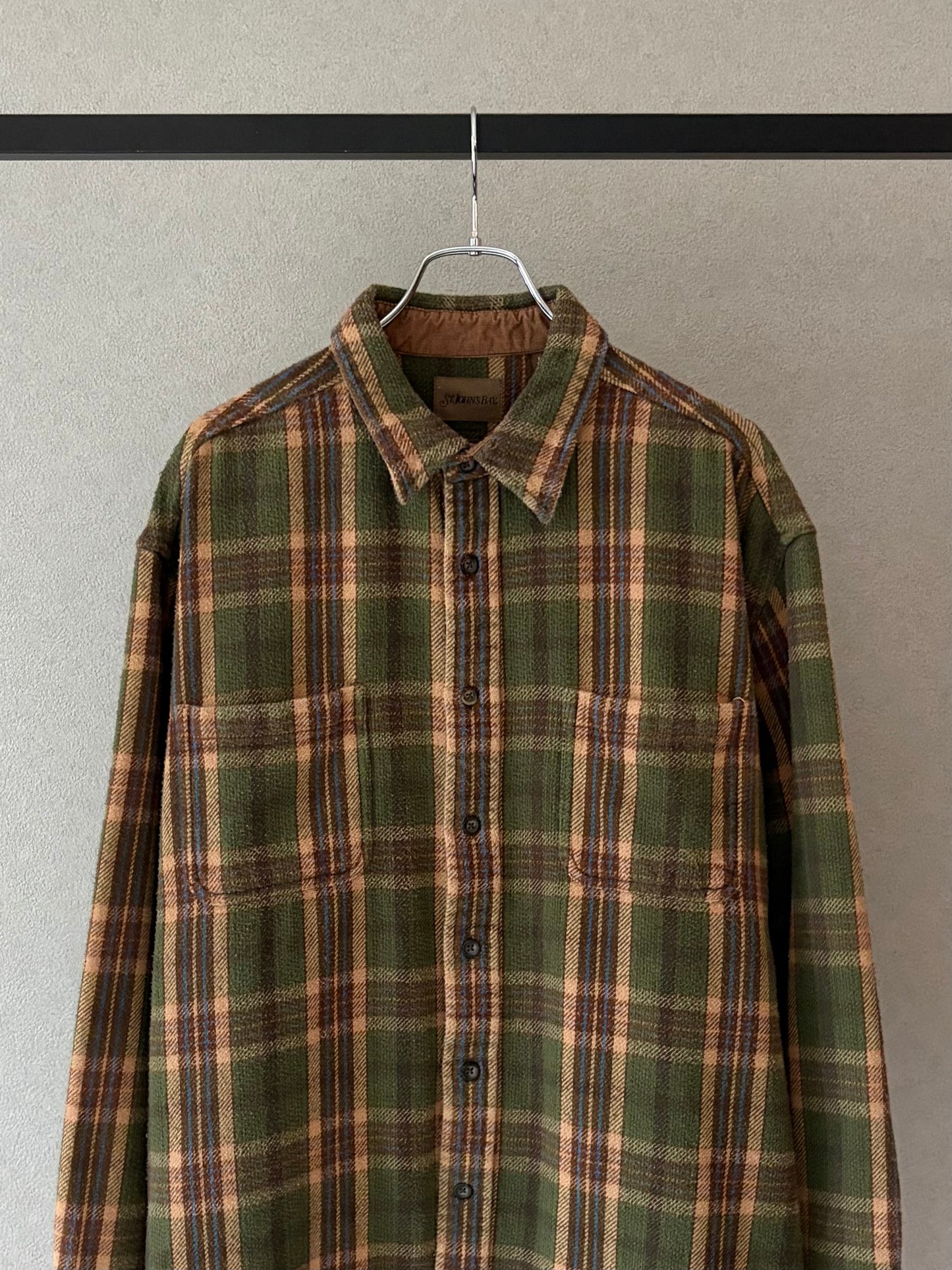 00's ST.JOHN'S BAY flannel shirt