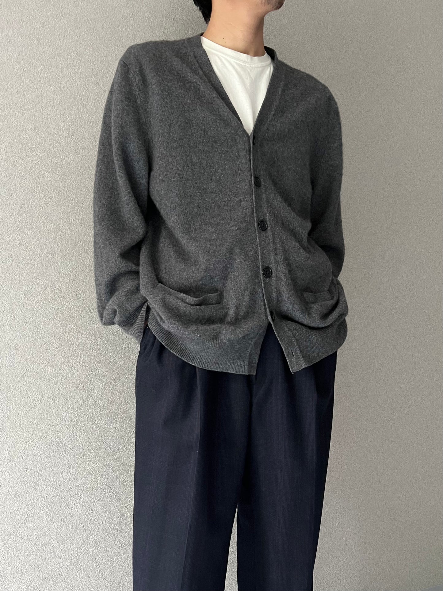 00's LANDS' END cashmere knit cardigan