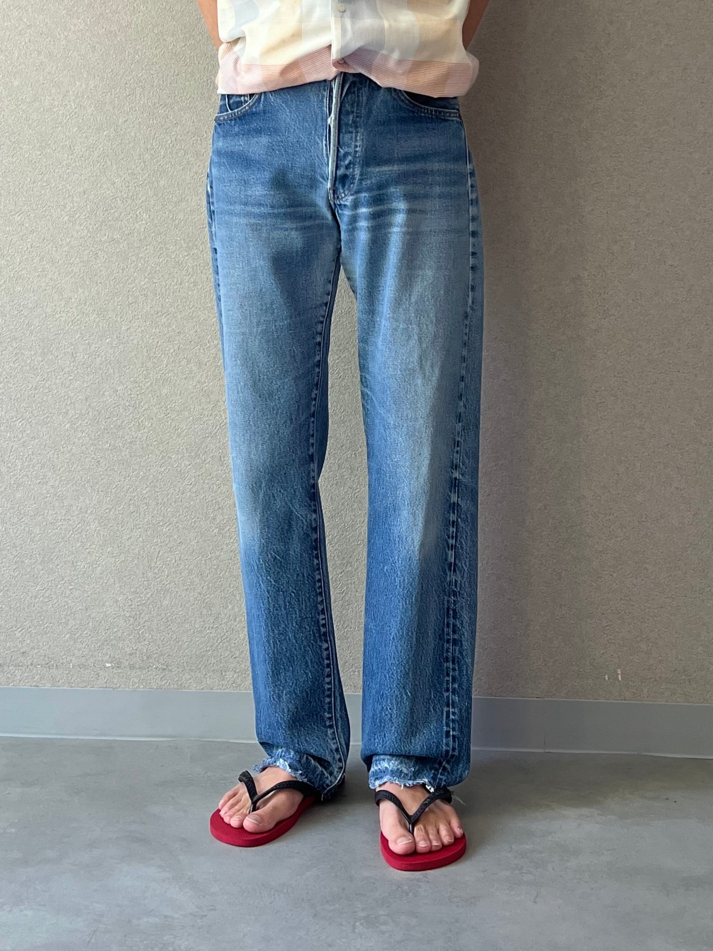 80's Levi’s 501 denim pants "RED LINE"