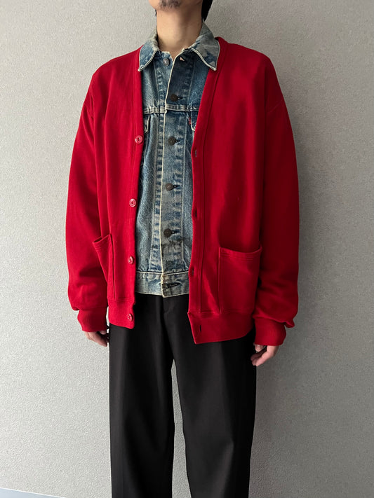 80's JERZEES sweat cardigan