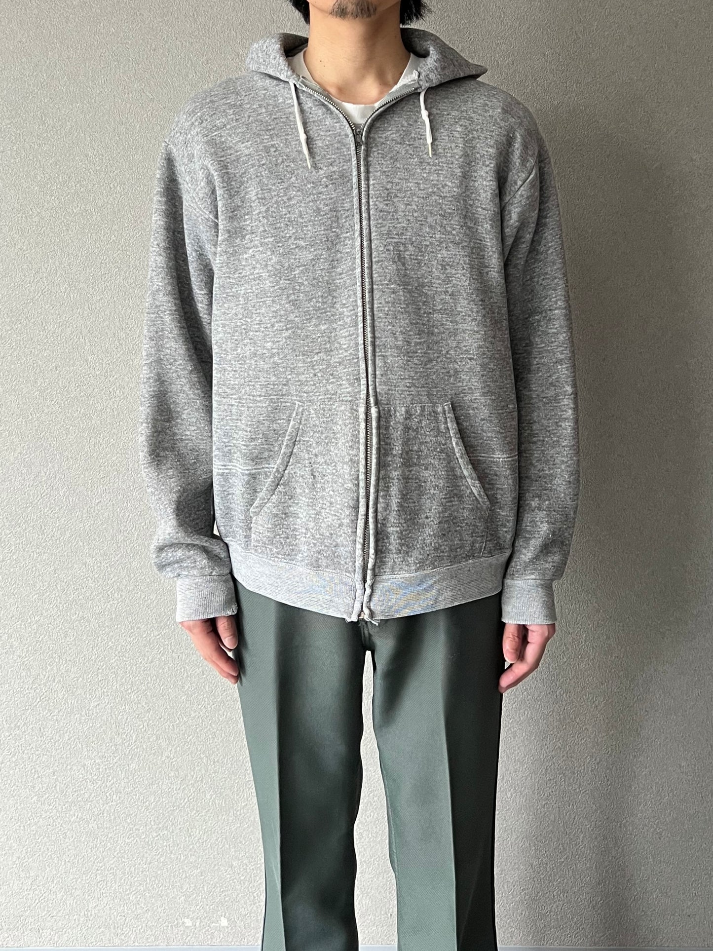 80's UNKNOWN zip up sweat hoodie